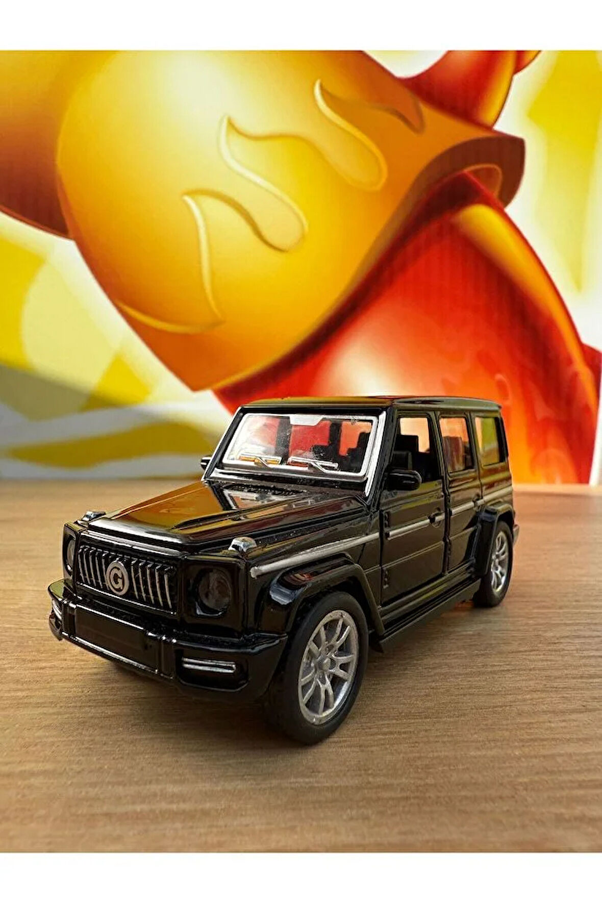 Mercedes G Class G65 1/36 Ölçek Çek Bırak Model Araba(siyah) Mercedes G63 Diecast Model Araba