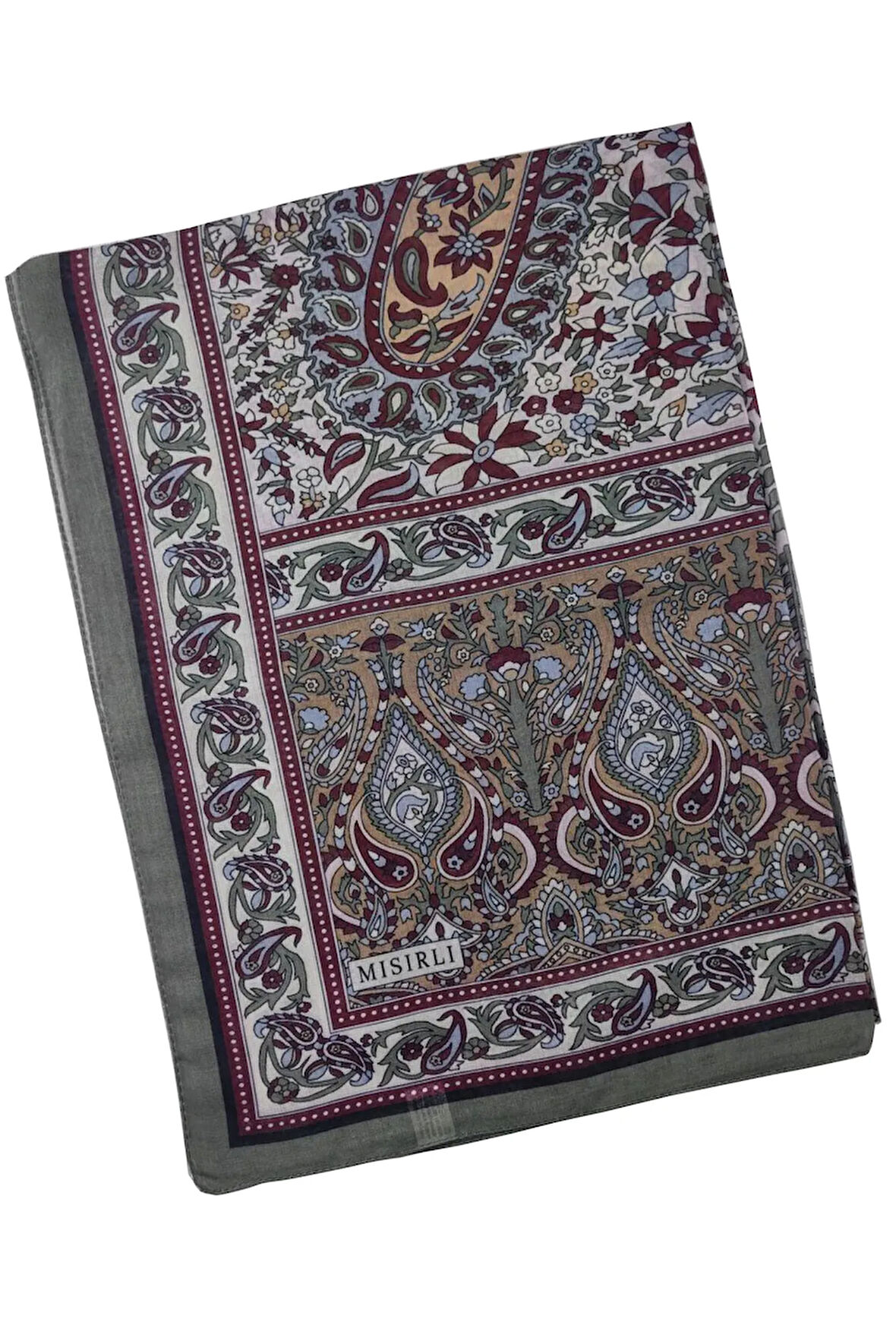 Mısırlı Eşarp Etnik Desenli Pamuklu Şal 75x190 cm