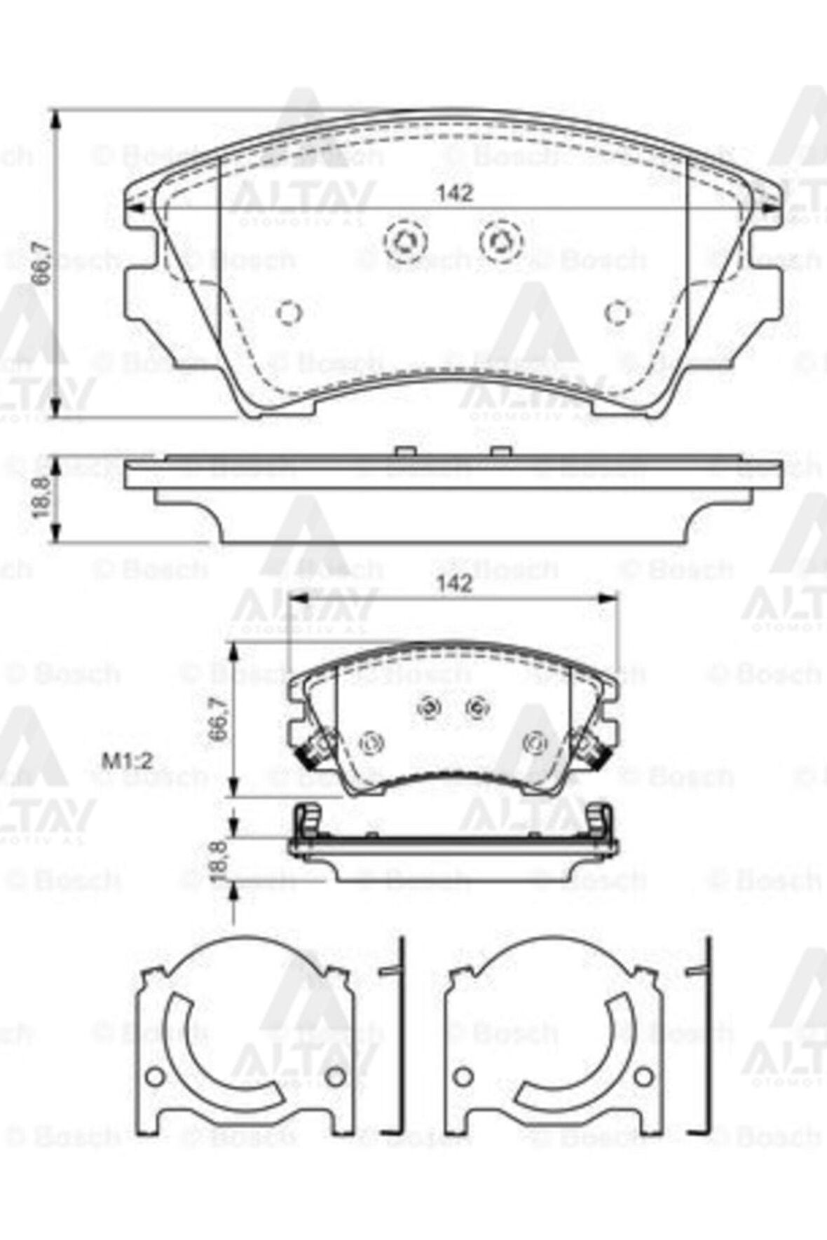 Fren Balata Insıgnıa 08= / Cascada 13= 1.4-1.4t-1.6sıdı-2.0cdtı Önbsh-0986494275 Bsh-0986494275