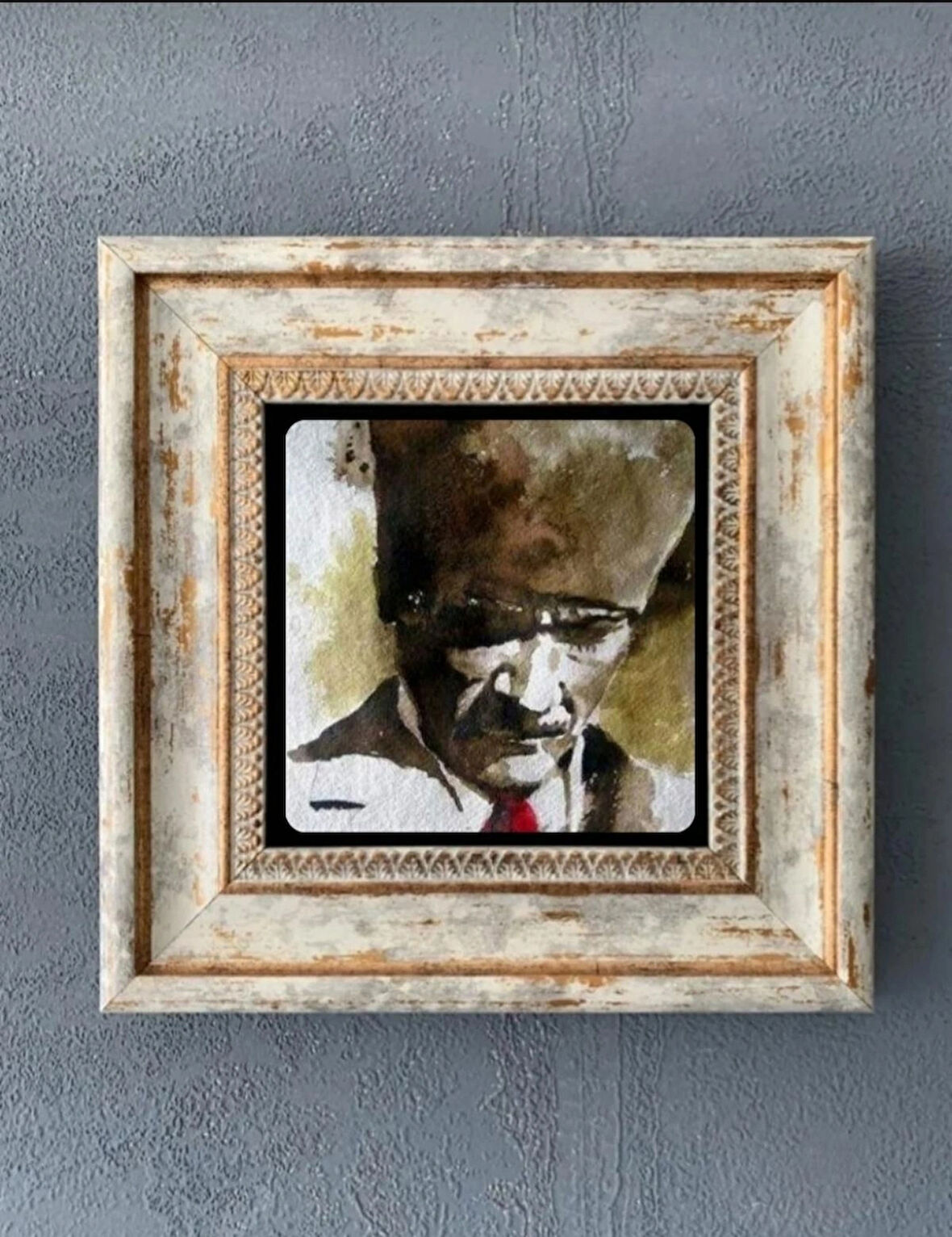 Doğal Taş Baskılı Çerçeveli Tablo 