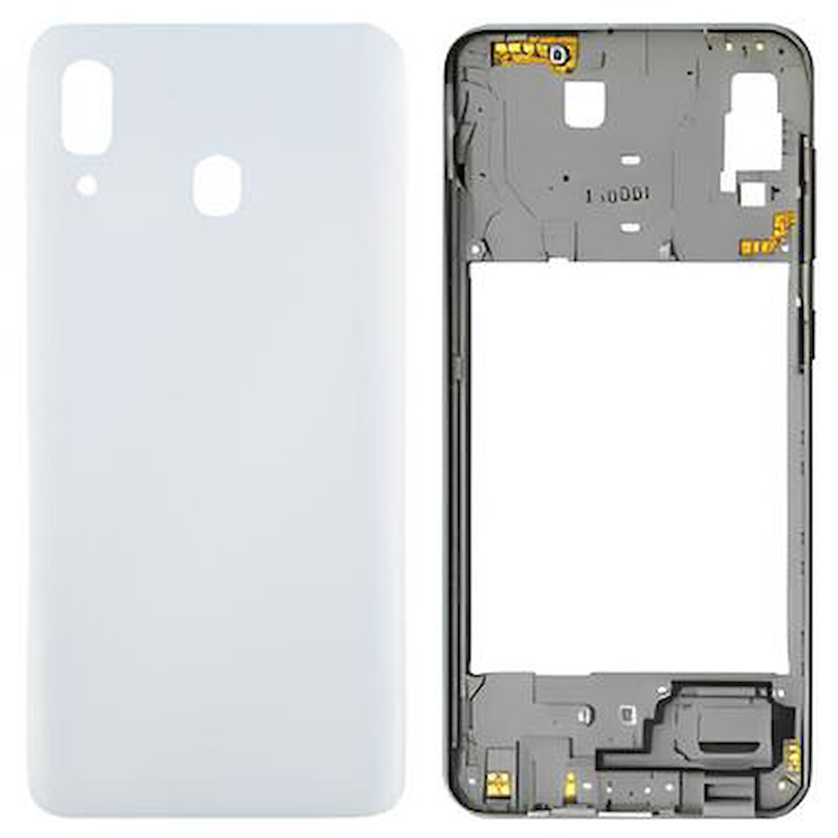 Samsung Galaxy A40  - SM-A405F FULL Kasa Arka Kapak Takım BEYAZ