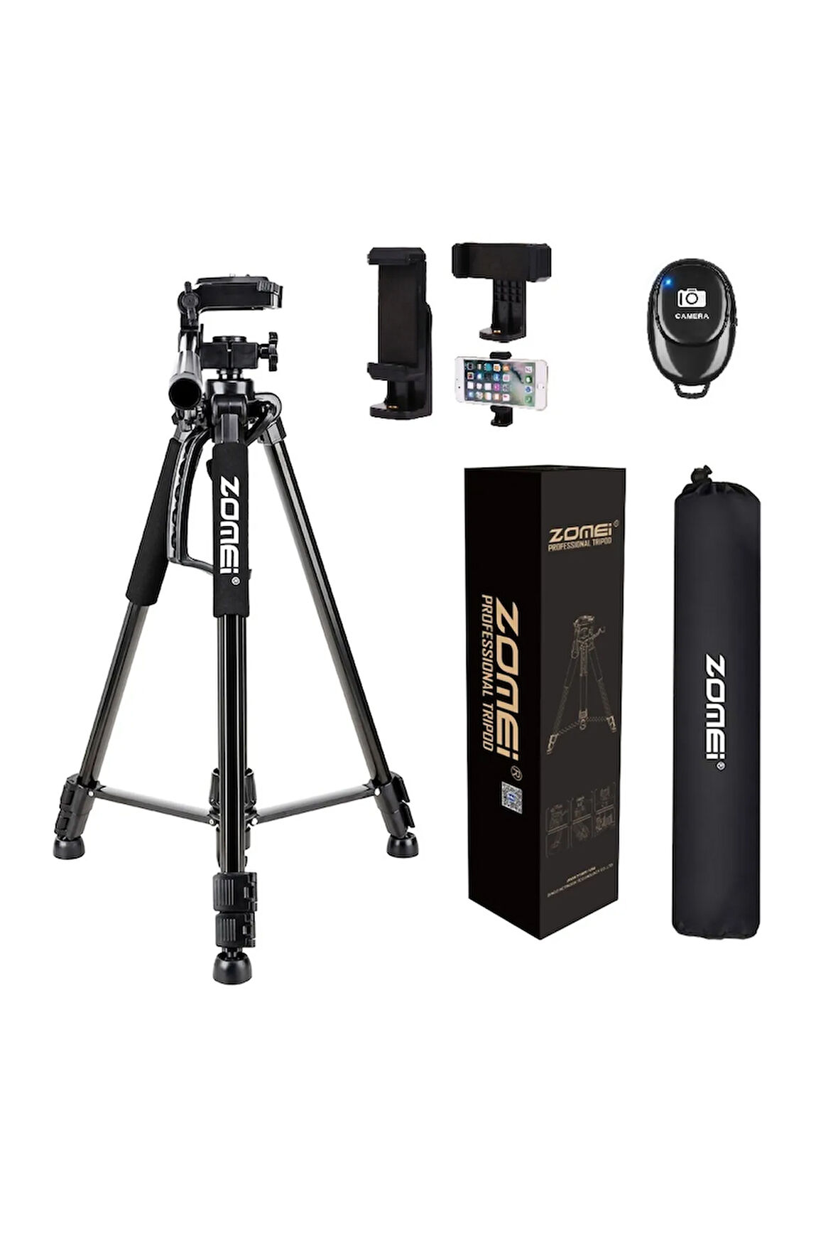 Zm-1200 Kamera Ve Telefon Triopdu-360° Dönebilen Telefon Tutucu Ve Çanta Hediyeli