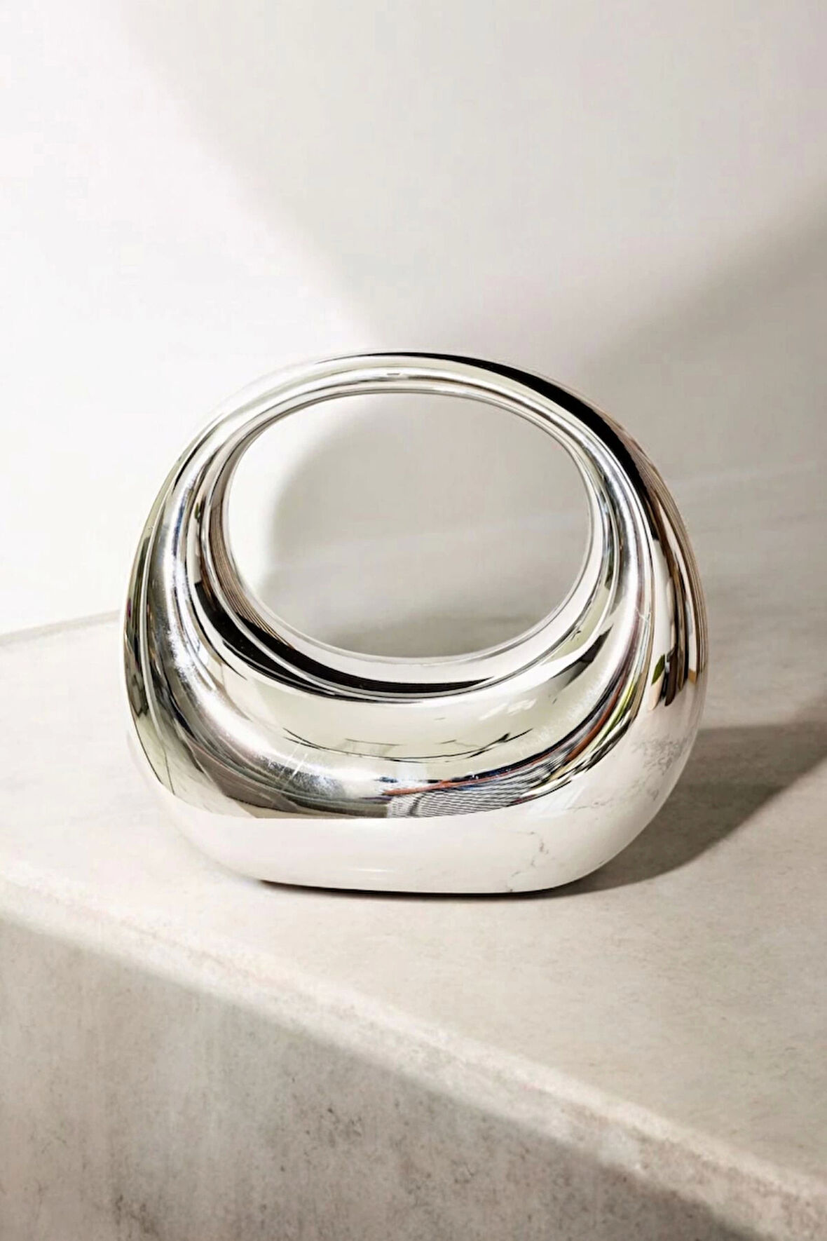 Bliss Silver Zincir Askılı Clutch Kadın Çanta