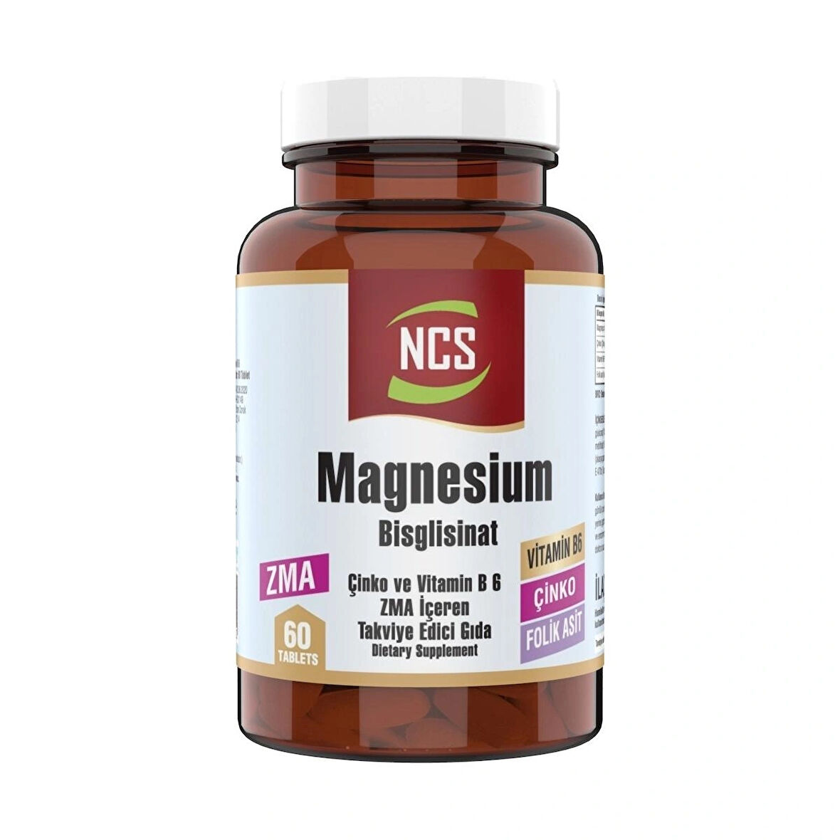 Zma Magnesium Bisglisinat Çinko Vitamin B6 60 Tablet