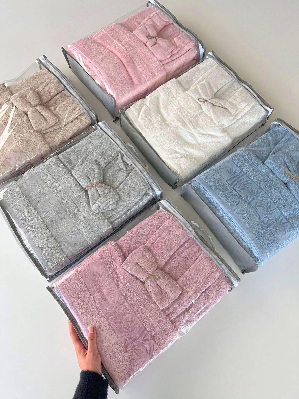 MYSOFT BAMBU TEKLİ BORNOZ SETİ-MÜRDÜM