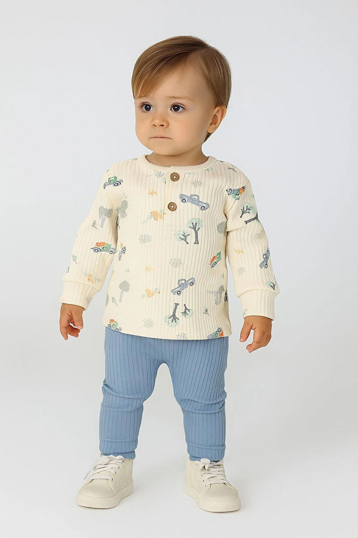 ERKEK BEBEK %100 PAMUKLU ALT - ÜST TAKIM