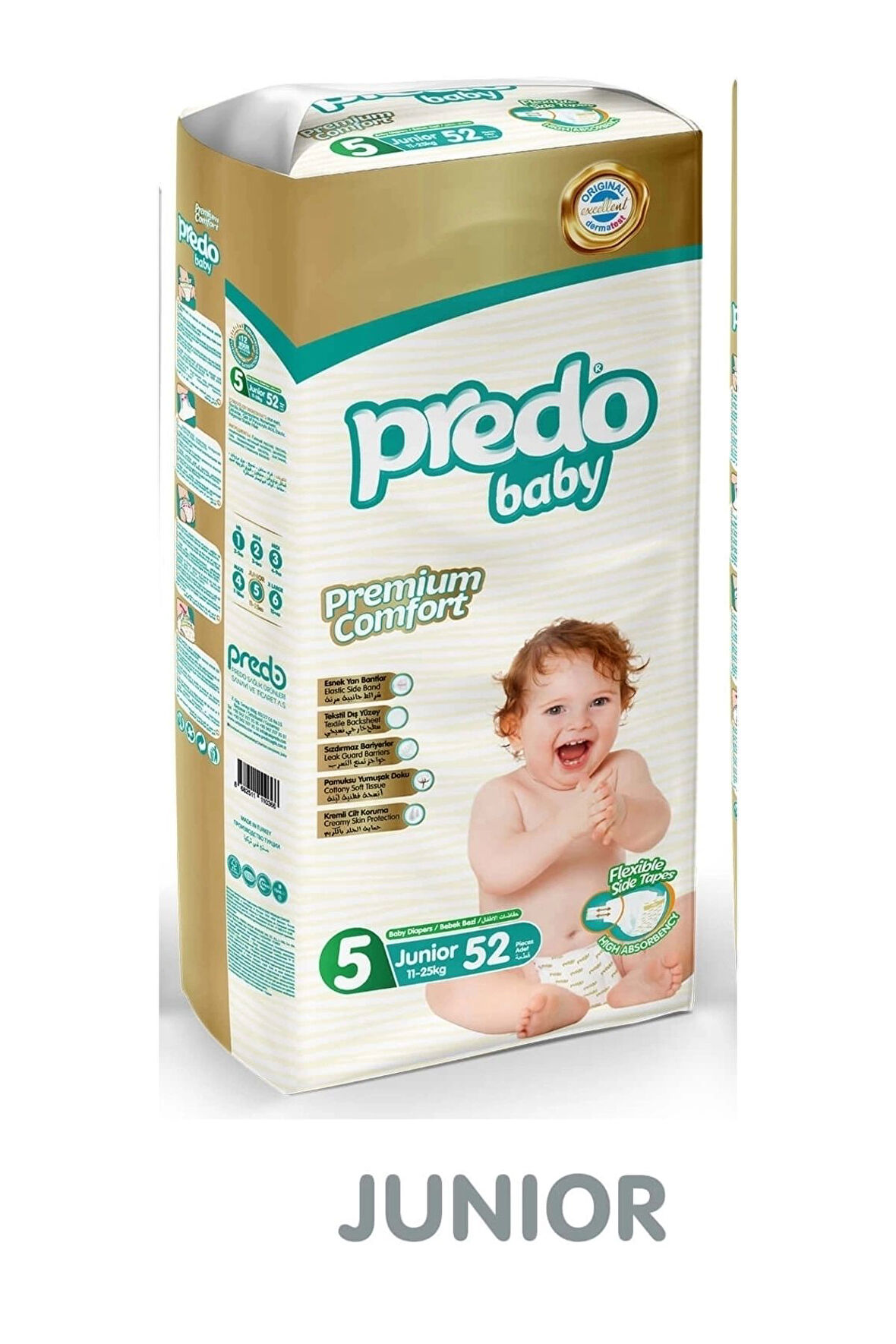 Predo Baby Premium Comfrt 5 Numara 52li Bebek Bezi