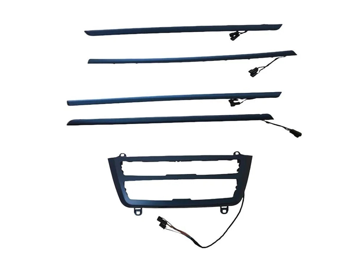 Bmw 3 Serisi F30 Ambians Set (Klima Panel Ve Kapılar) - Mavi Renk
