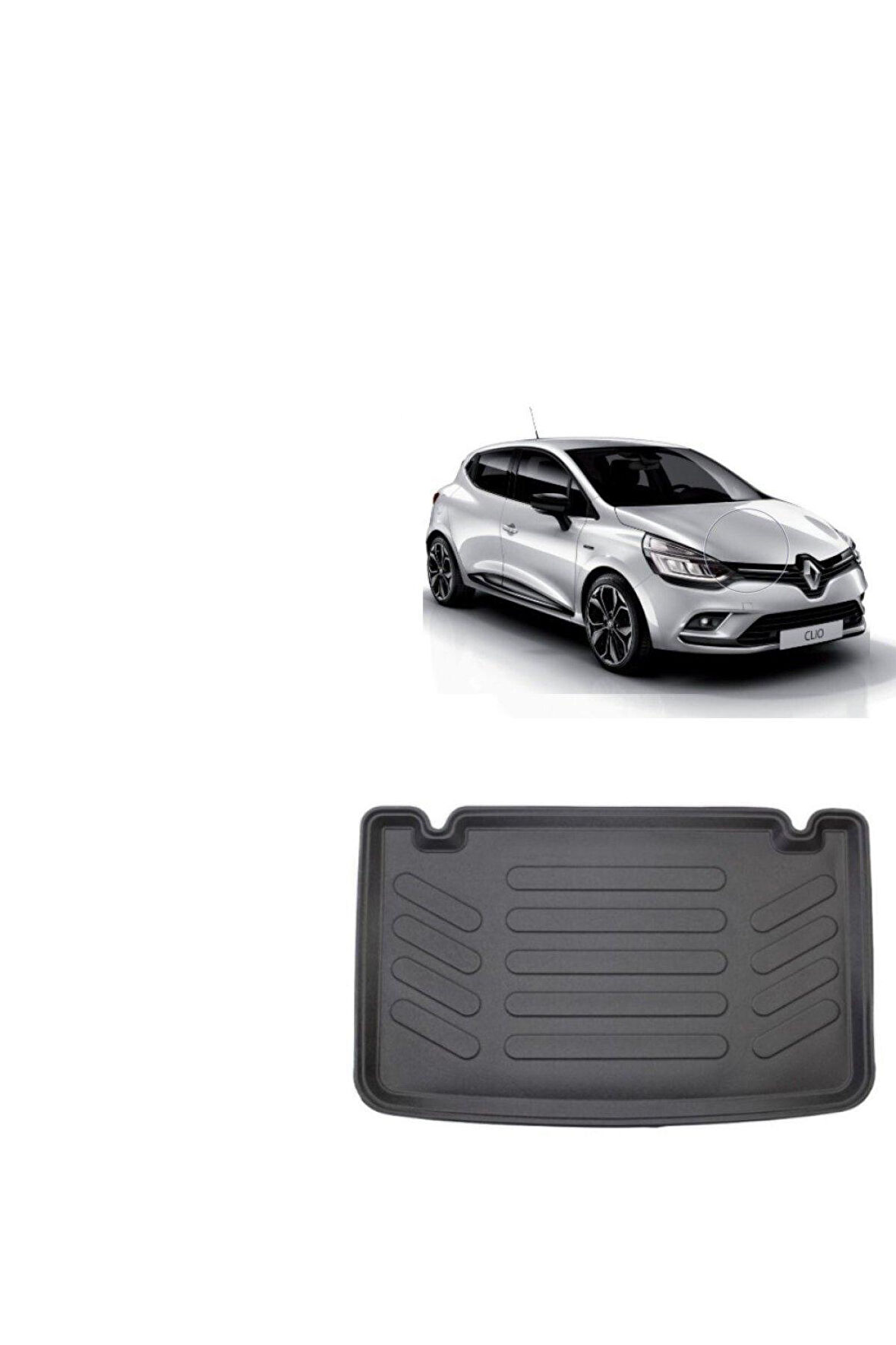 Renault Clio 4 2018 Model 3D Bagaj Havuzu+3D Siyah Havuzlu Paspas Takımı