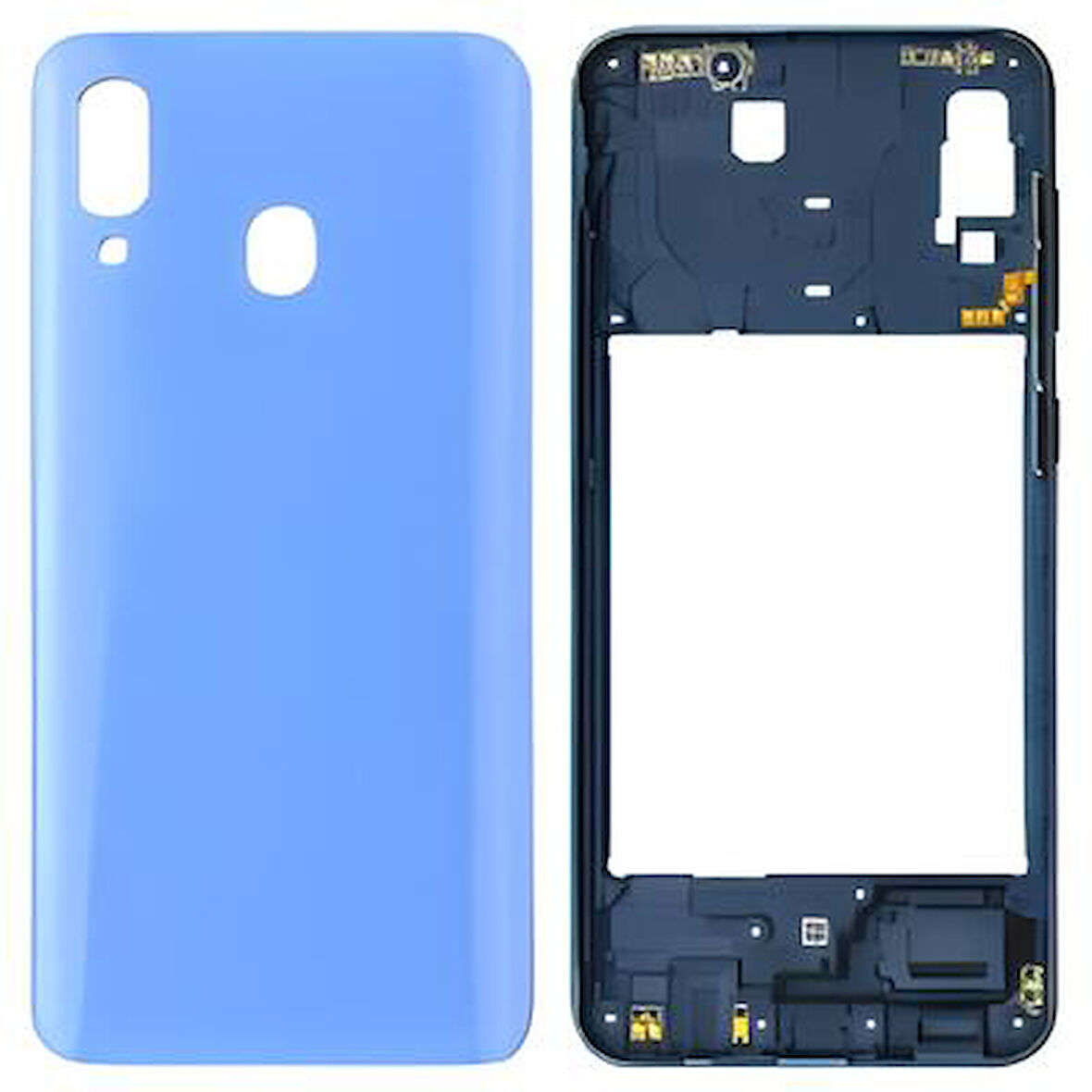 Samsung Galaxy A40  - SM-A405F FULL Kasa Arka Kapak Takım MAVİ