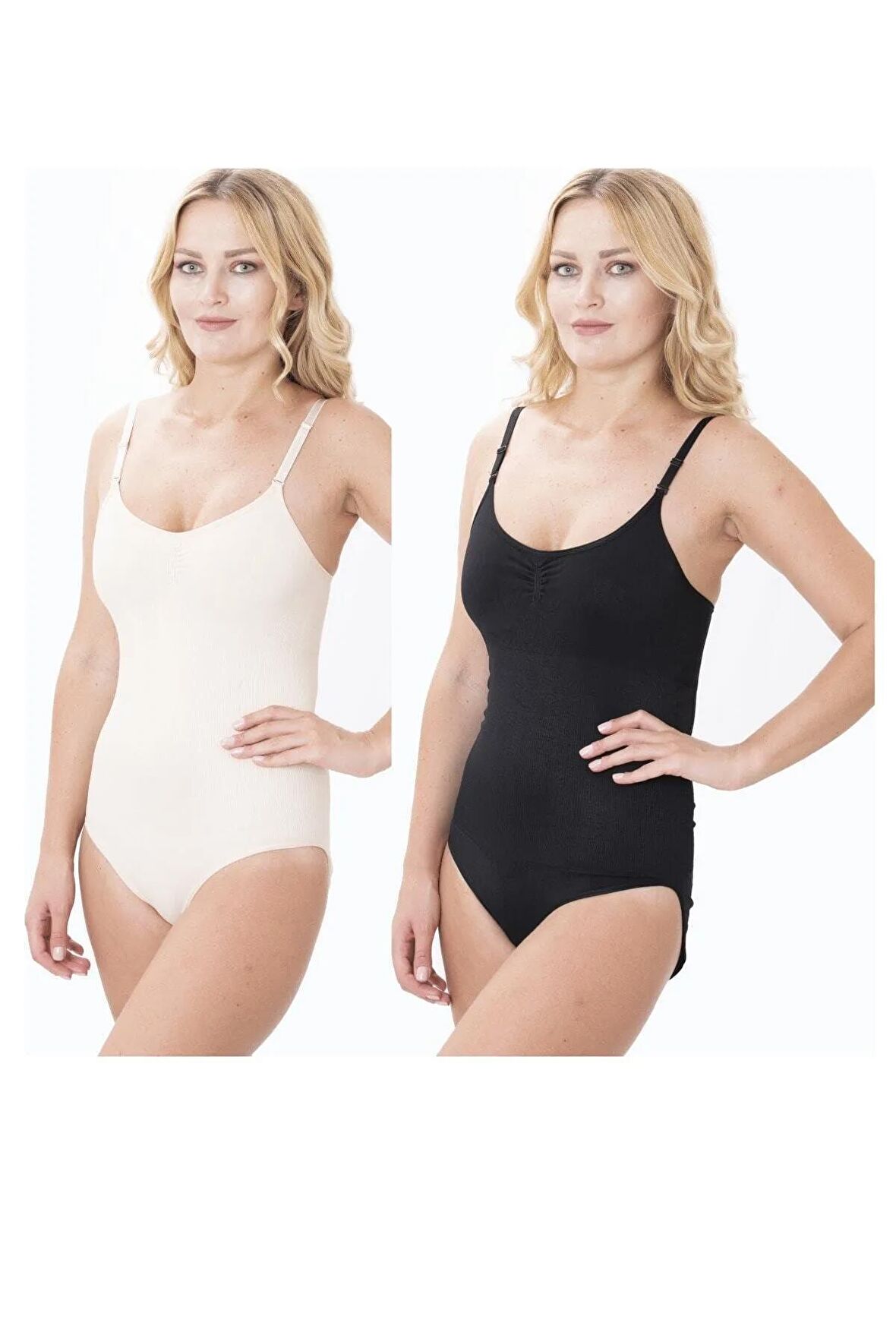 1 Beden Incelten Sıkılaştırıcı Toparlayıcı Zıbın (çıtçıtlı) Korse 2 Adet Siyah Renk