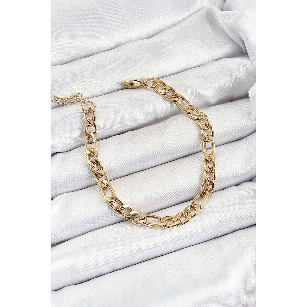 316L Çelik Gold Renk Zincir Erkek Bileklik