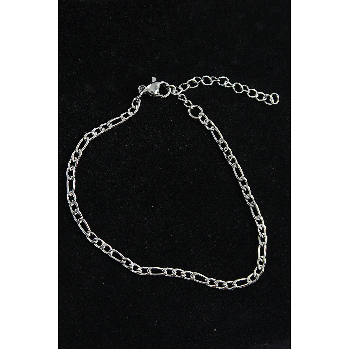 316L Çelik Figaro Model Gümüş Renk Erkek Bileklik