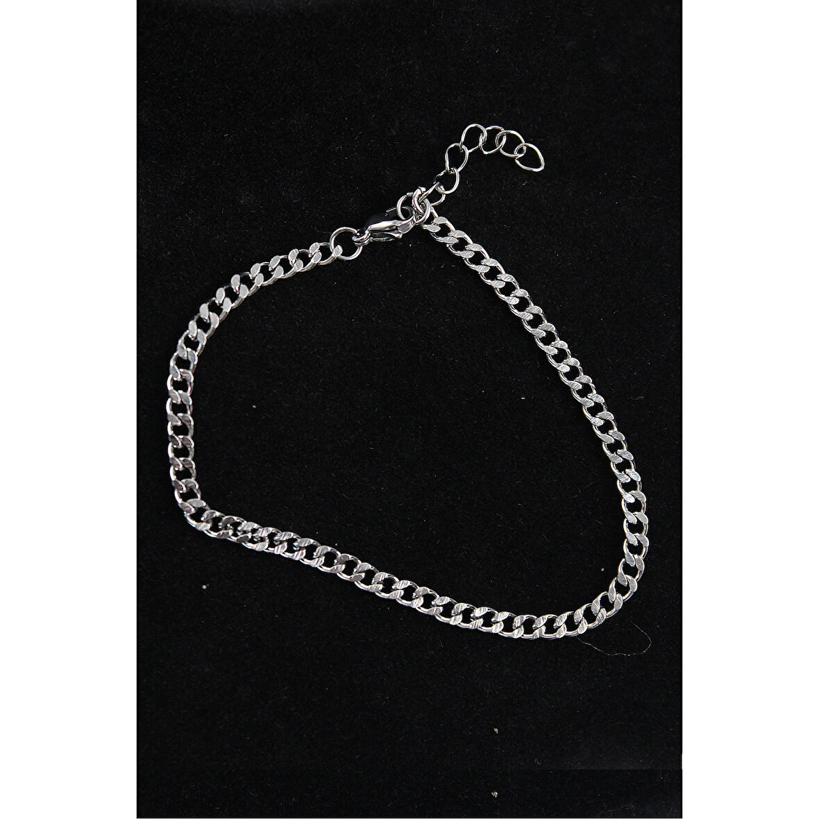 316L Çelik İnce Klasik Model Gümüş Renk Erkek Bileklik