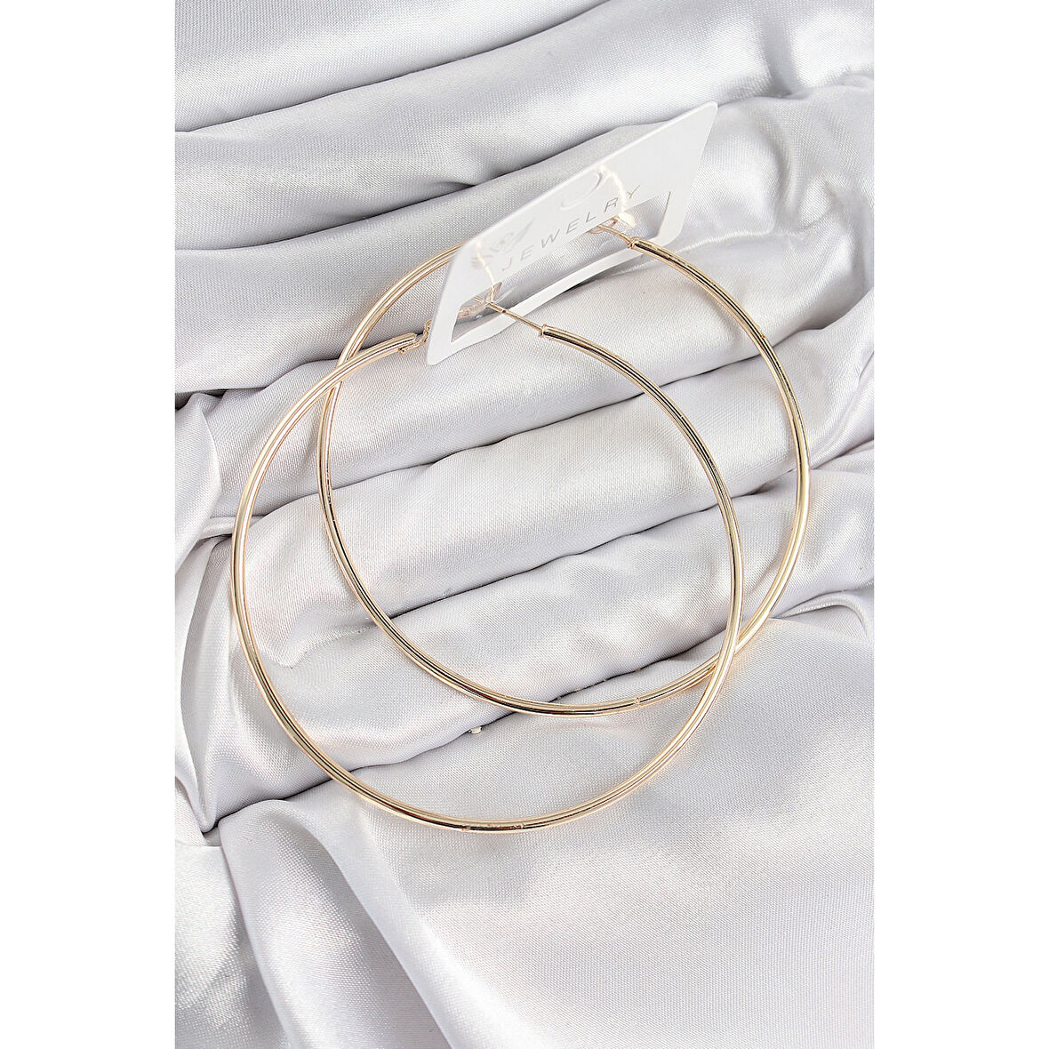 Pirinç Halka Model Gold Renk Kadın Küpe