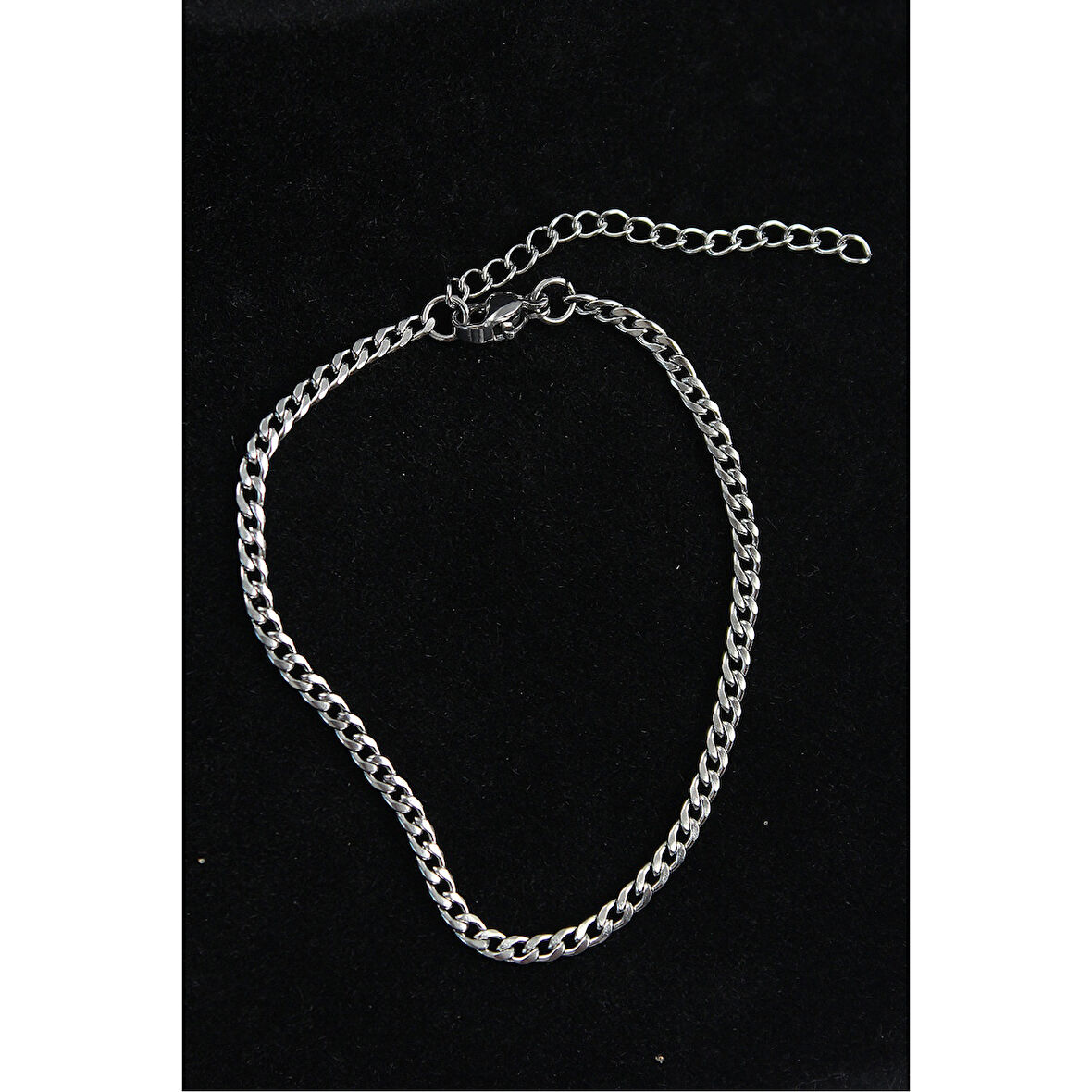 316L Çelik İnce Klasik Model Gümüş Renk Erkek Bileklik