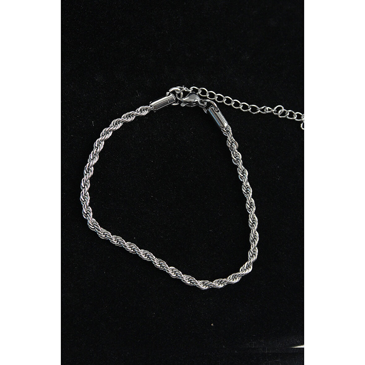 316L Çelik Halat Model Gümüş Renk Erkek Bileklik