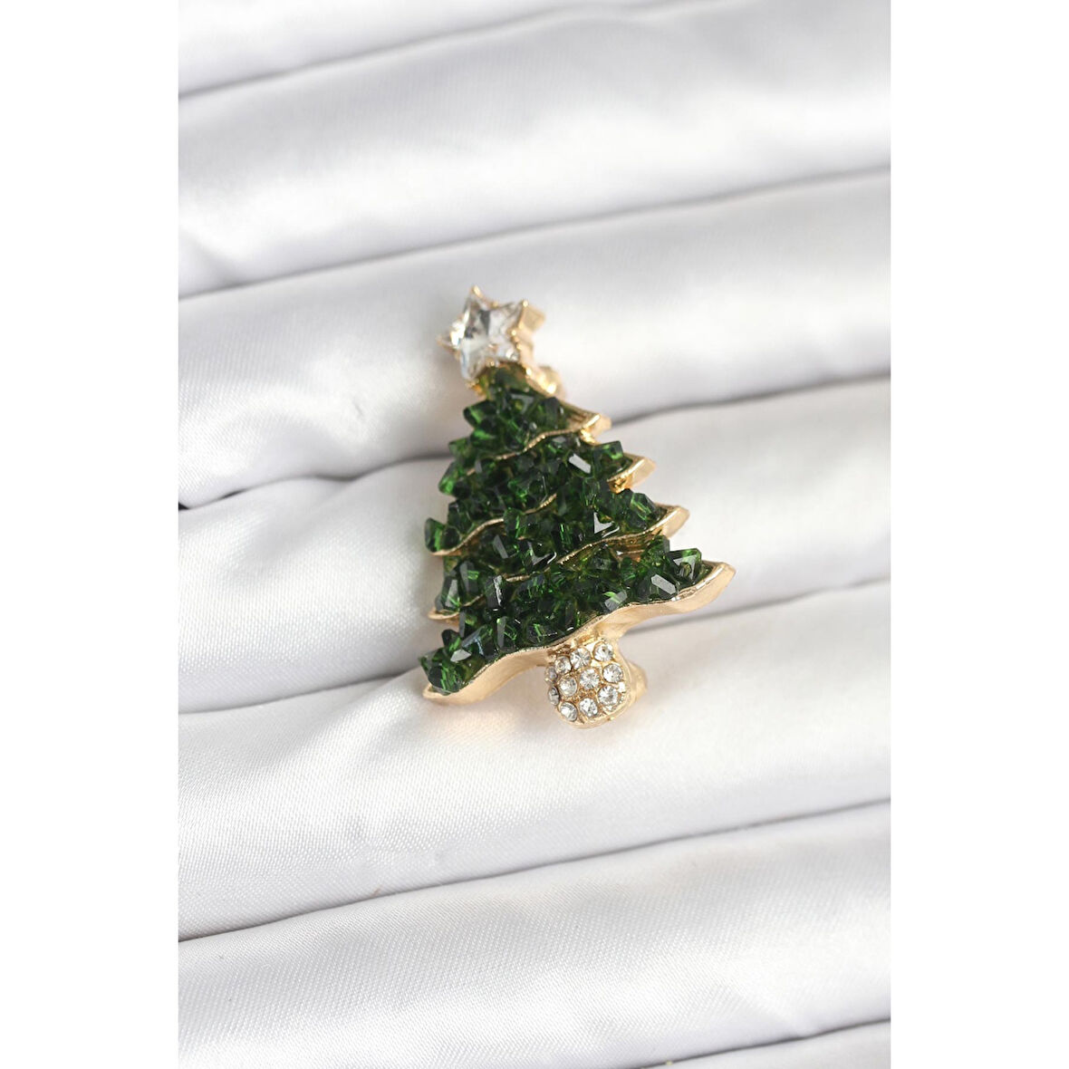 Çam Ağacı Model Yılbaşı Temalı Broş