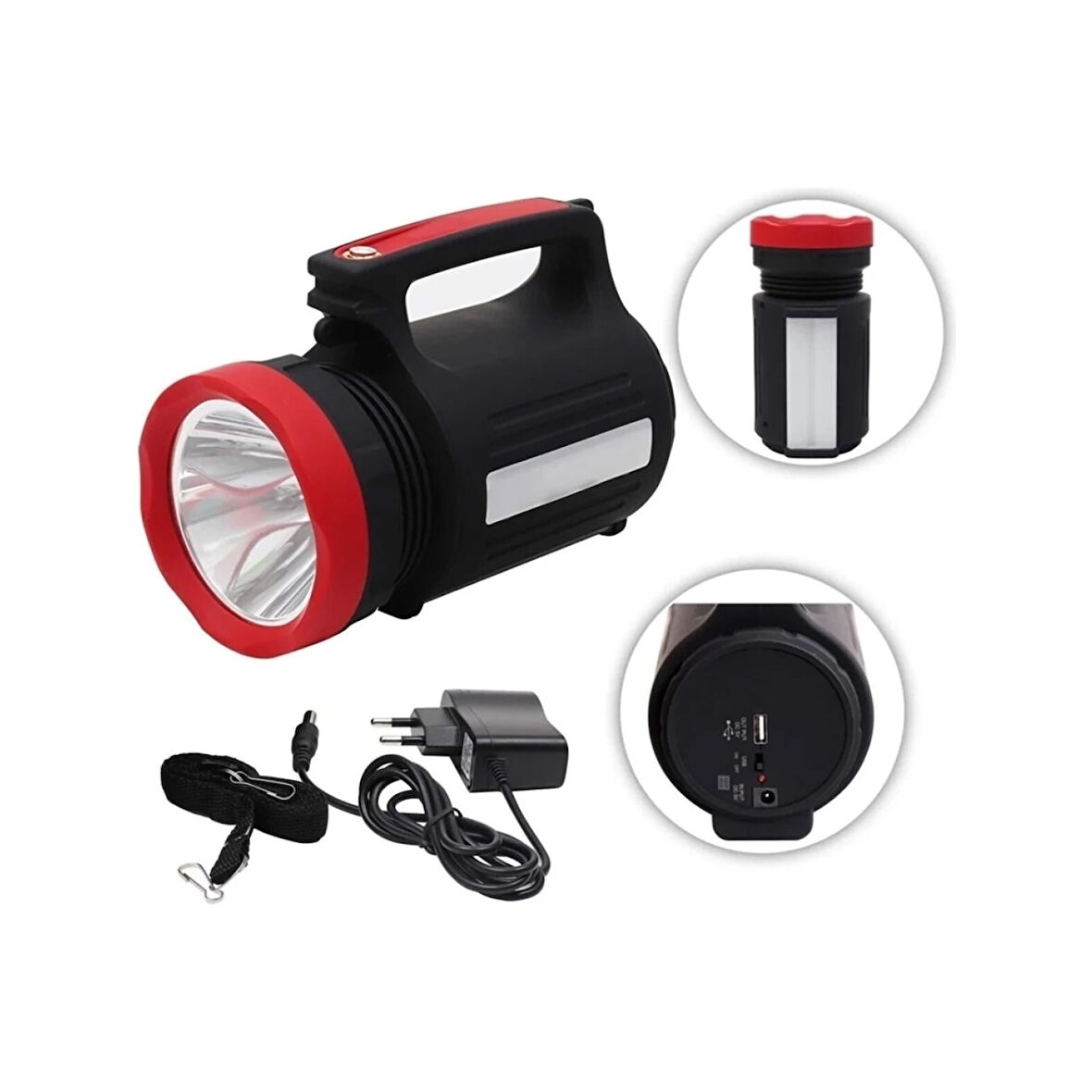 Uzun Menzilli Led El Feneri 28saat Çalışma Süresi 10watt