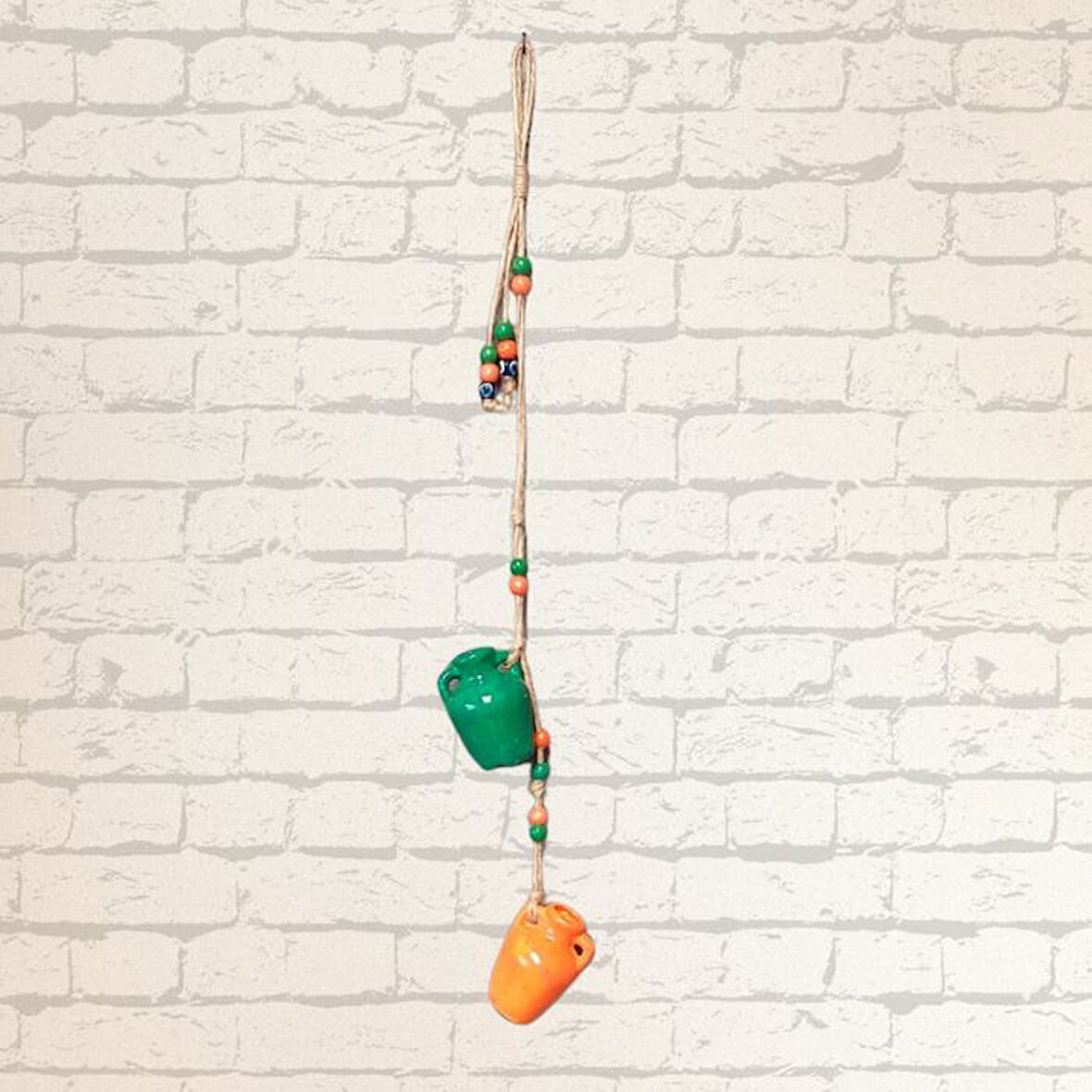 Uretti - Fatma 4830 El Yapımı Renkli Minyatür Testi Duvar Süsü