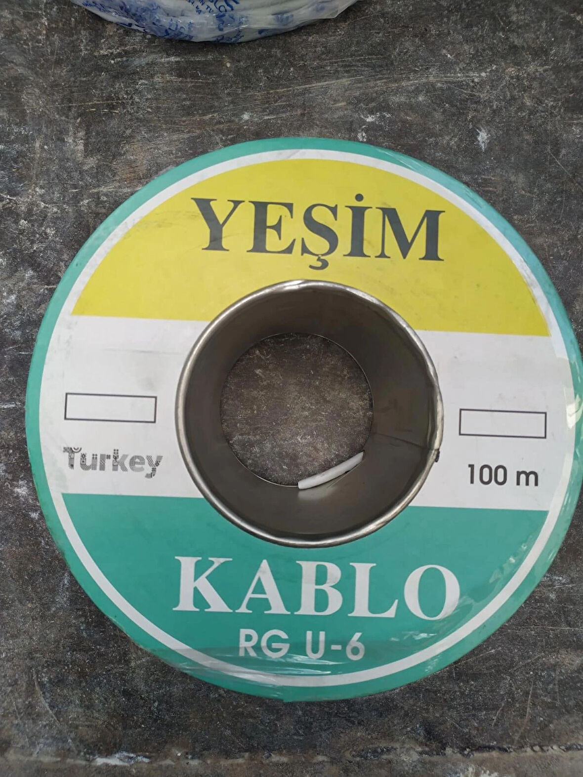 Yeşim Rg6 U6 Beyaz Tv Kablosu 100 Metre