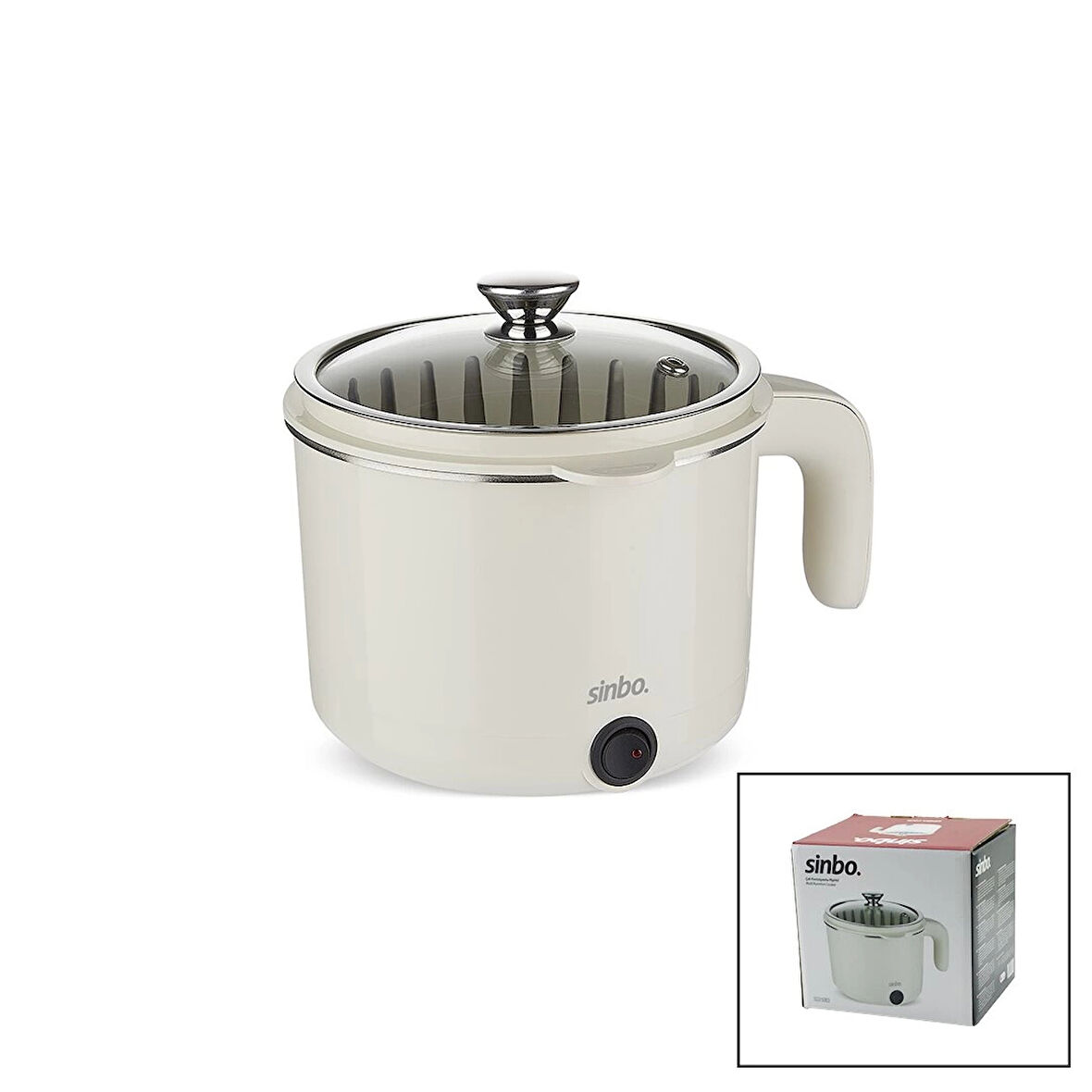 ELEKTRİKLİ ÇOK FONKSİYONLU PİŞİRİCİ PASLANMAZ ÇELİK TENCERE 800ML SCO-5063 (5365)