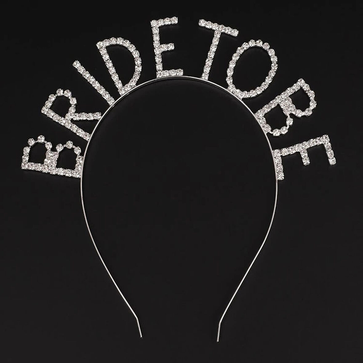 Kristal Taşlı Gümüş Renk Bride To Be Gelin Tacı (5365)