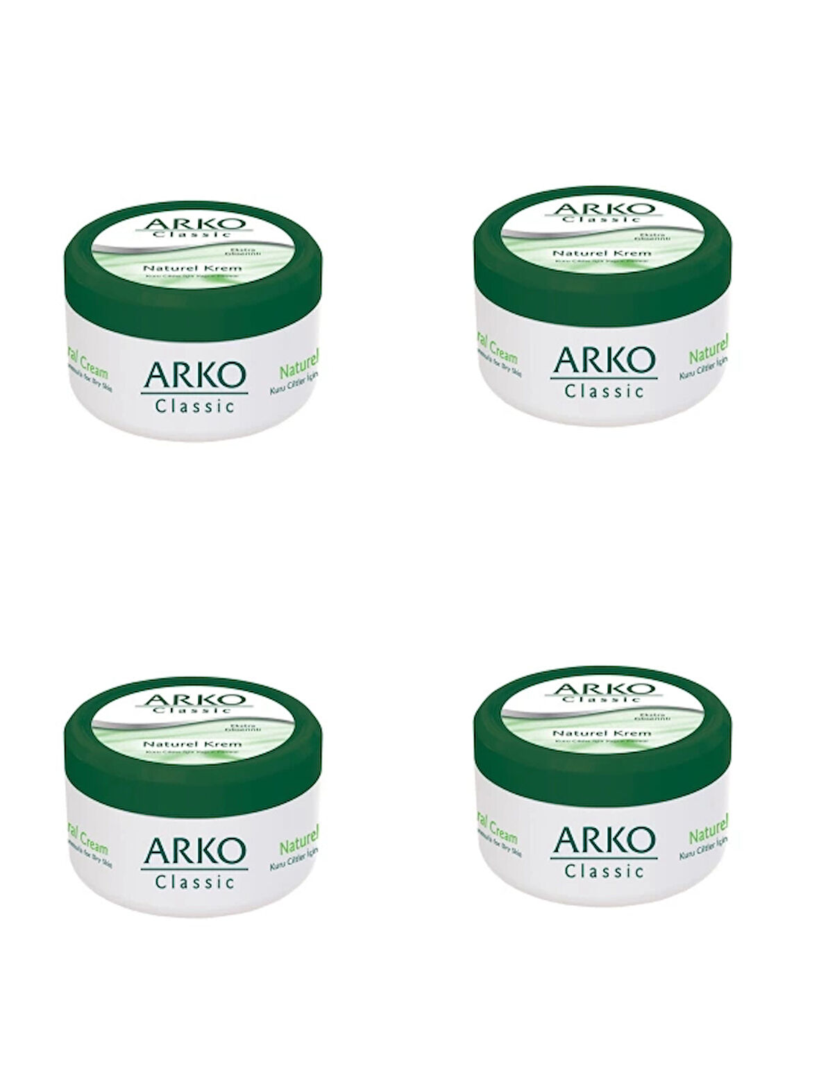4 ADET ARKO CLASSİC NATUREL EL KREMİ 150ML (5365)