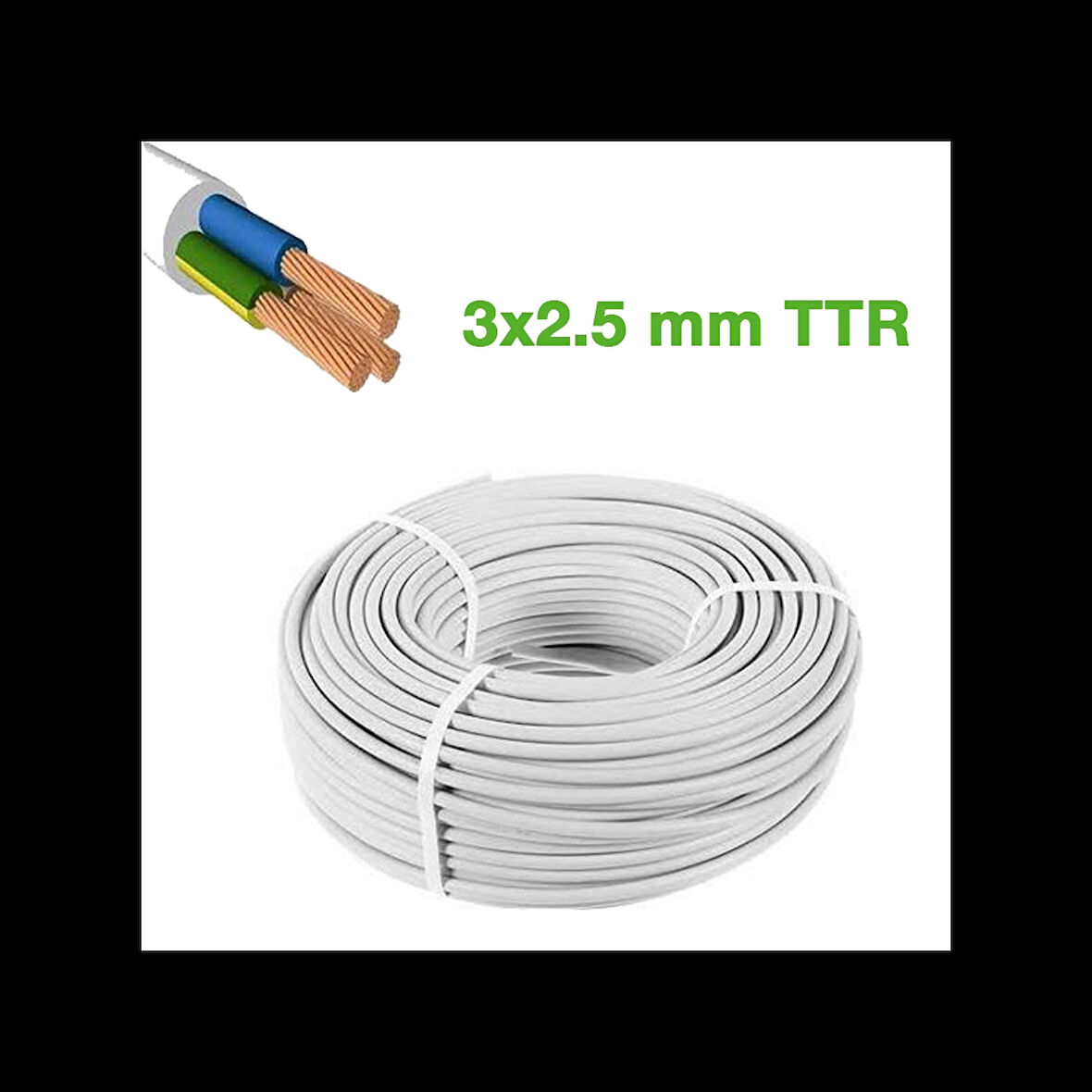 TTR 3x2.5mm KABLO 100MT  CCA KABLO (5365)
