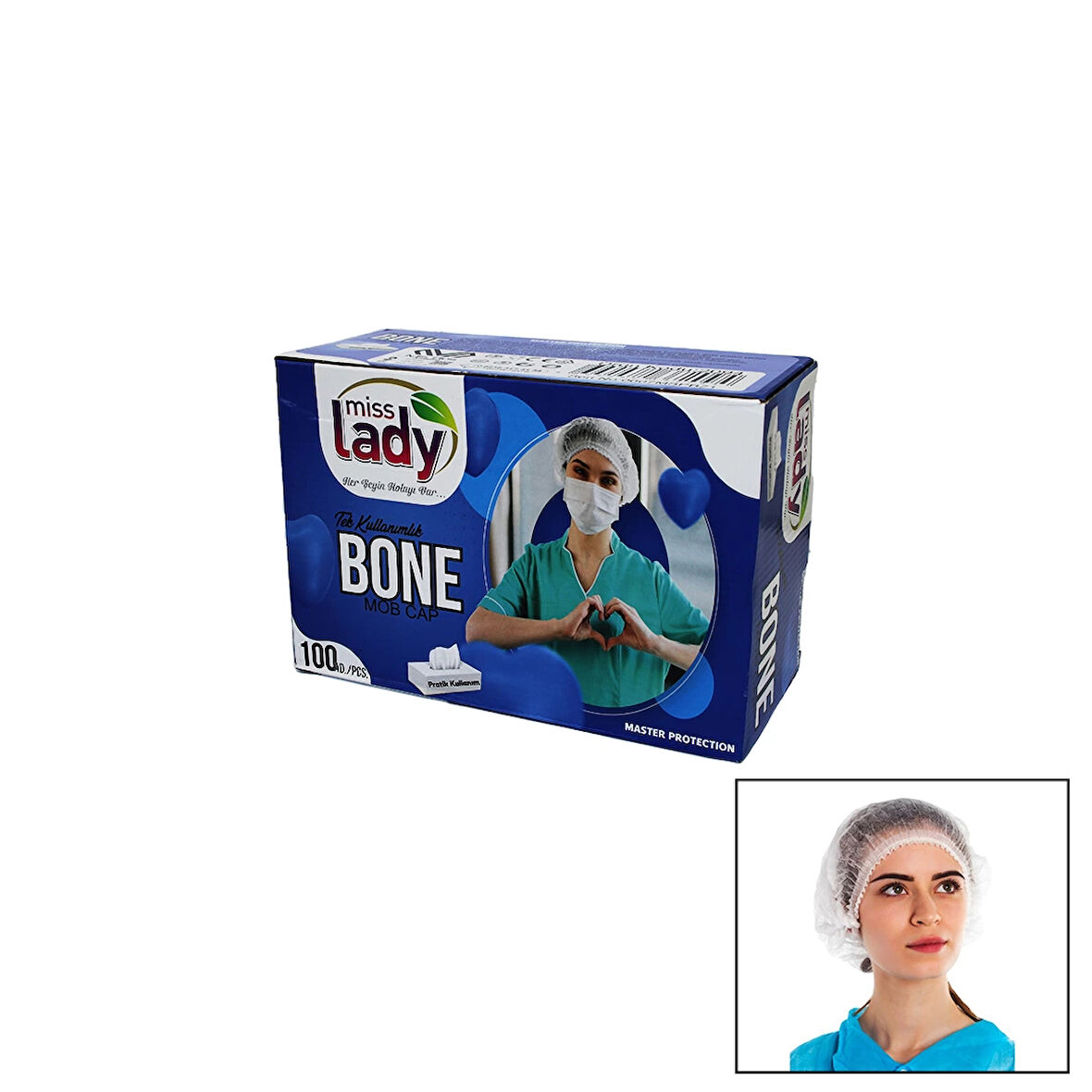 100 PARÇA  CERRAHİ - HİJYEN - AŞCI KAFA BONESİ (5365)