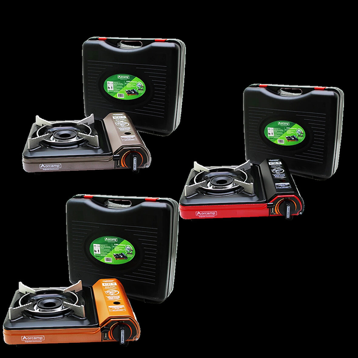 PRO PORTATİF KAMP OCAK PLS.ÇANTALI - GAZ STOP EMN.- RÜZGARLIK (5365)