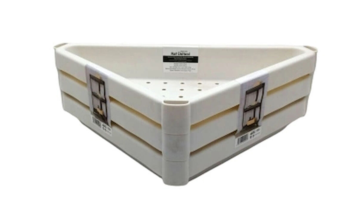 ÜÇGEN - BEYAZ PRATİK RAF ÜNİTESİ PLASTİK (5365)