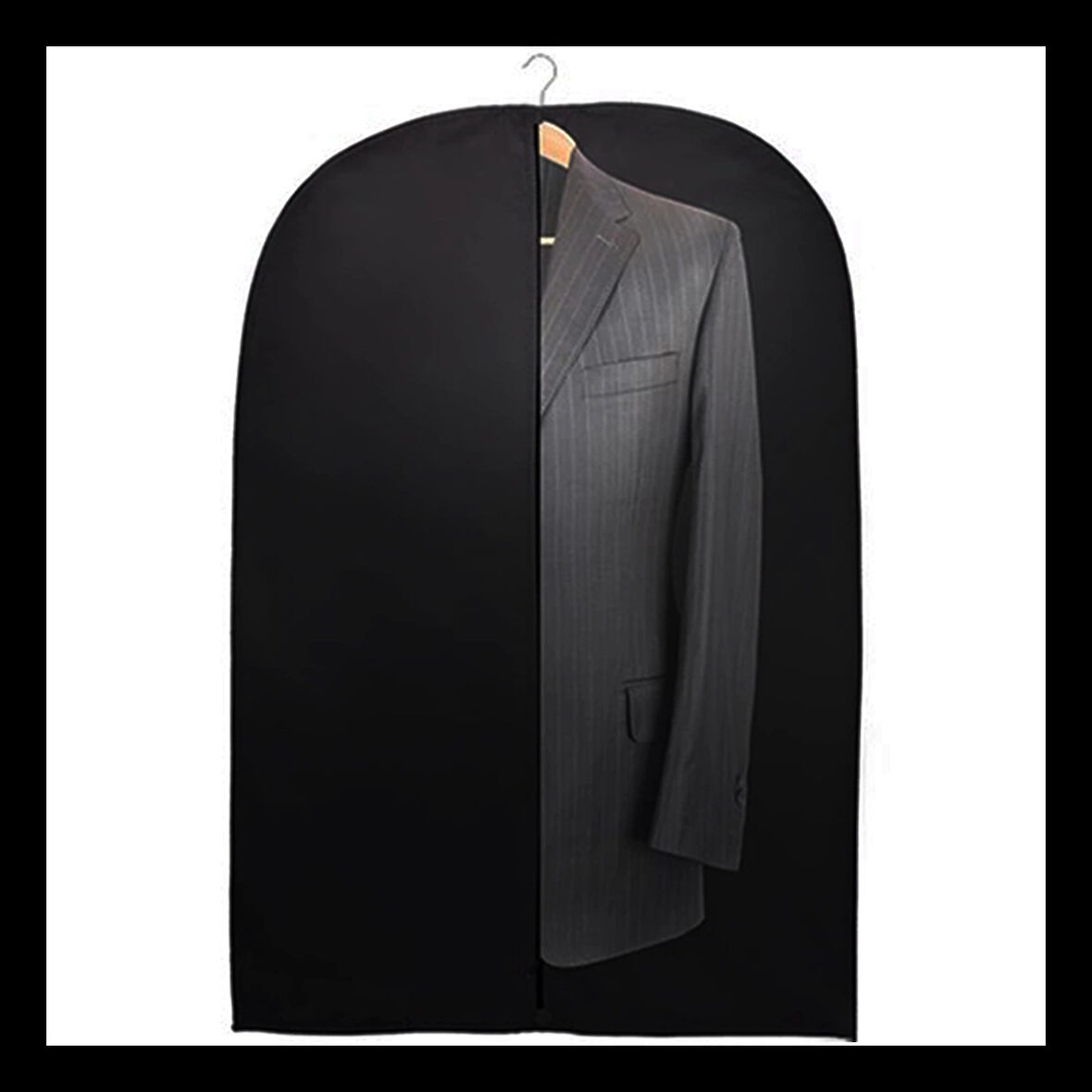 10 ADET TAKIM ELBİSE ASKI KILIFI 63X100CM (5365)