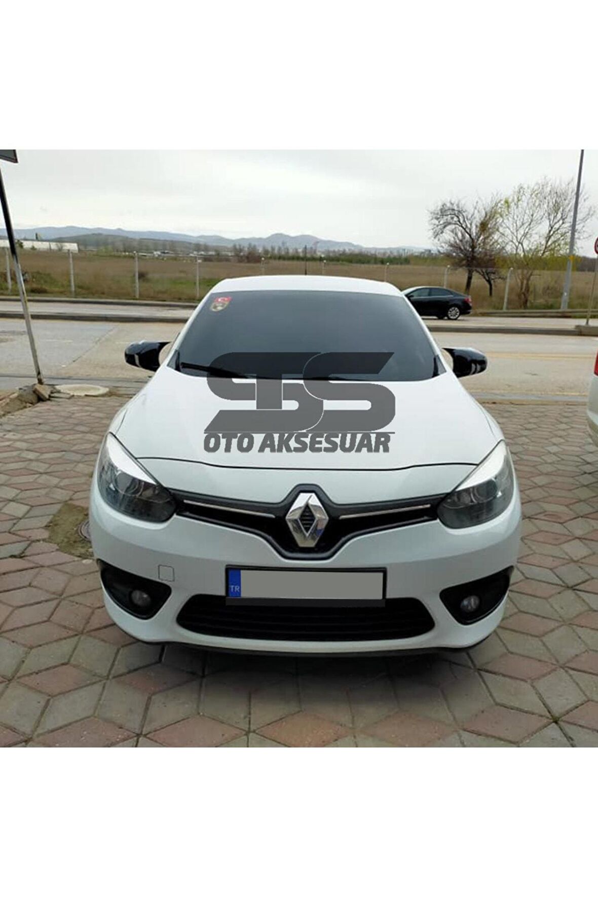 Renault Fluence Uyumlu  Batman Yarasa Ayna Kapağı Piano Black Abs Plastik