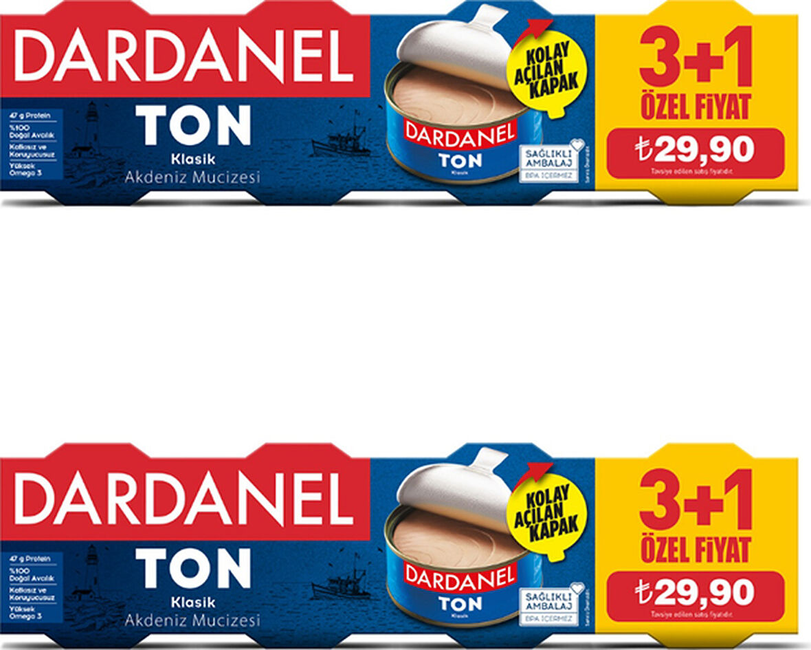 Dardanel Ton Balığı 4 x 75 G 2'li Paket