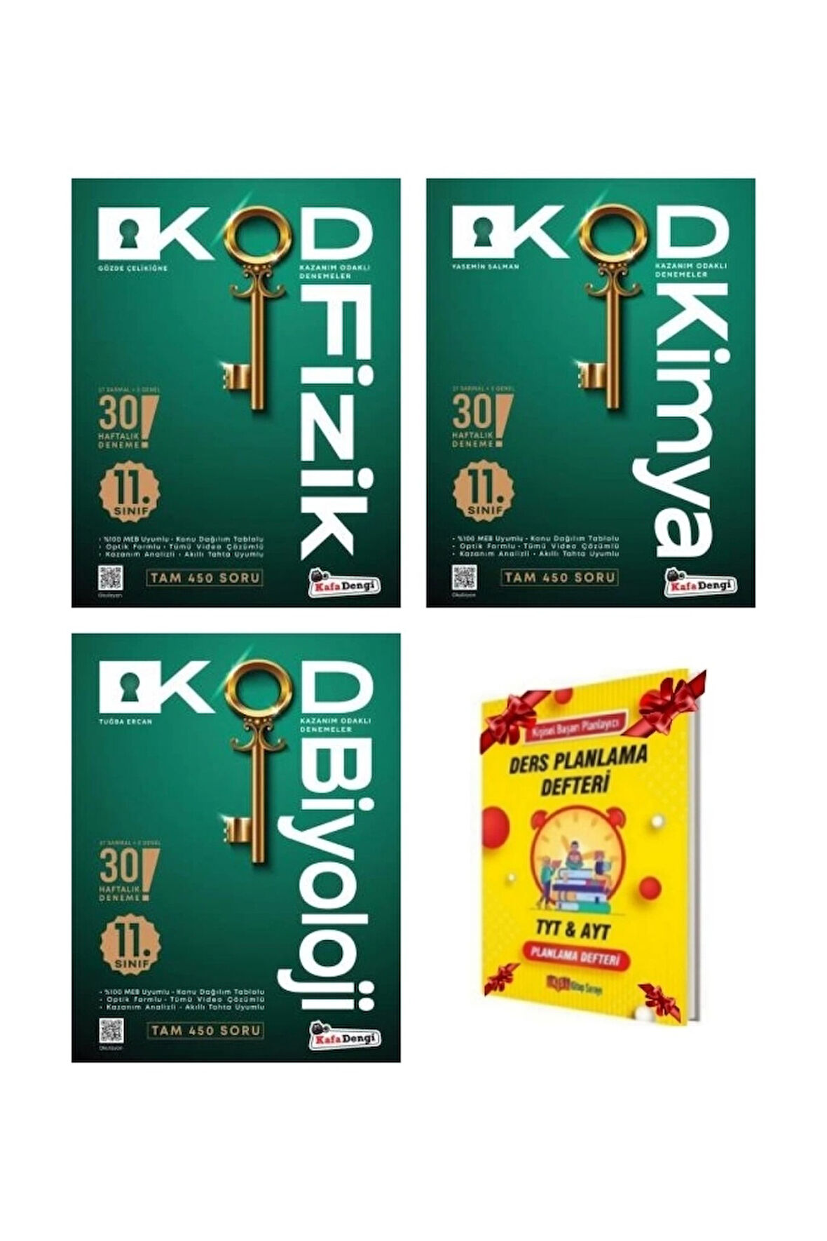 11. Sınıf KOD Fizik Kimya Biyoloji Haftalık Sarmal Deneme