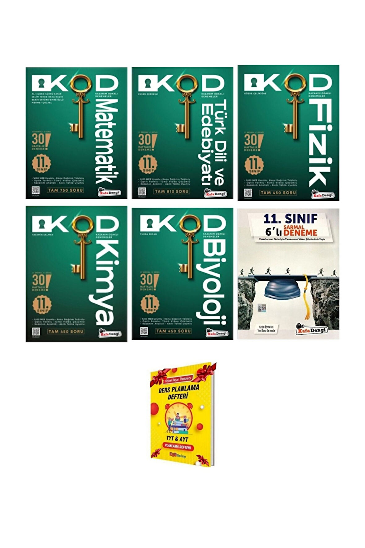 11. Sınıf Tüm Dersler Haftalık ve Genel Deneme