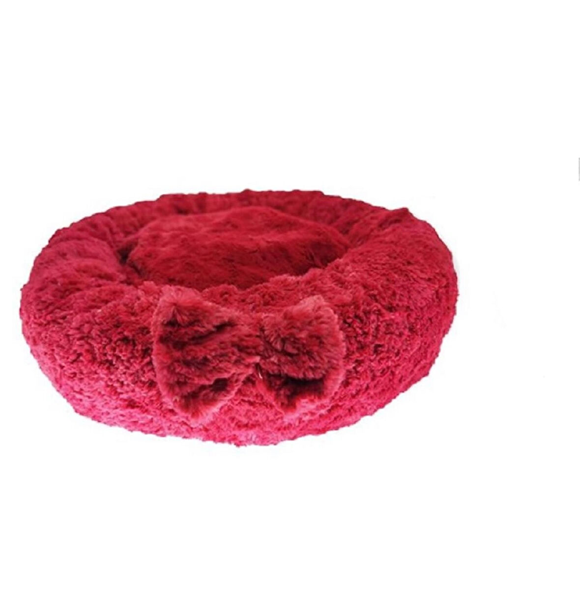  Peluş Simit Kedi Köpek Yatağı