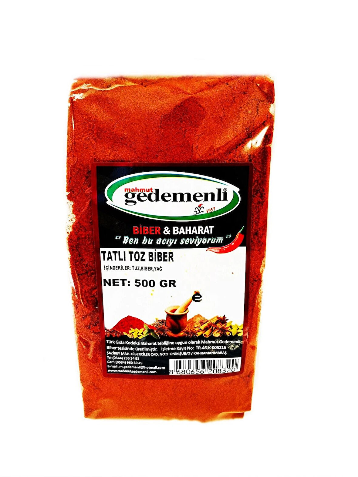 TATLI TOZ BİBER 500 GR