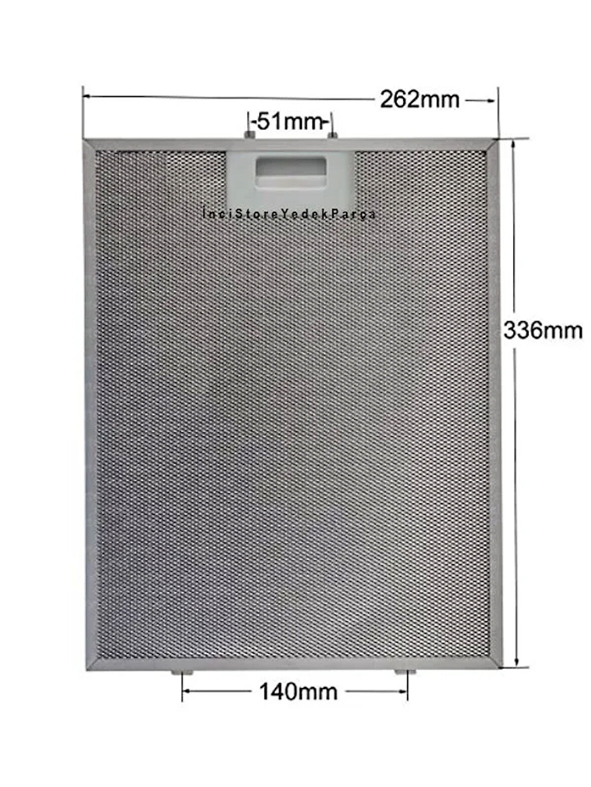 ADV 5160 B Aspiratör Davlumbaz İçin Alüminyum Filtre 262×335 mm Class