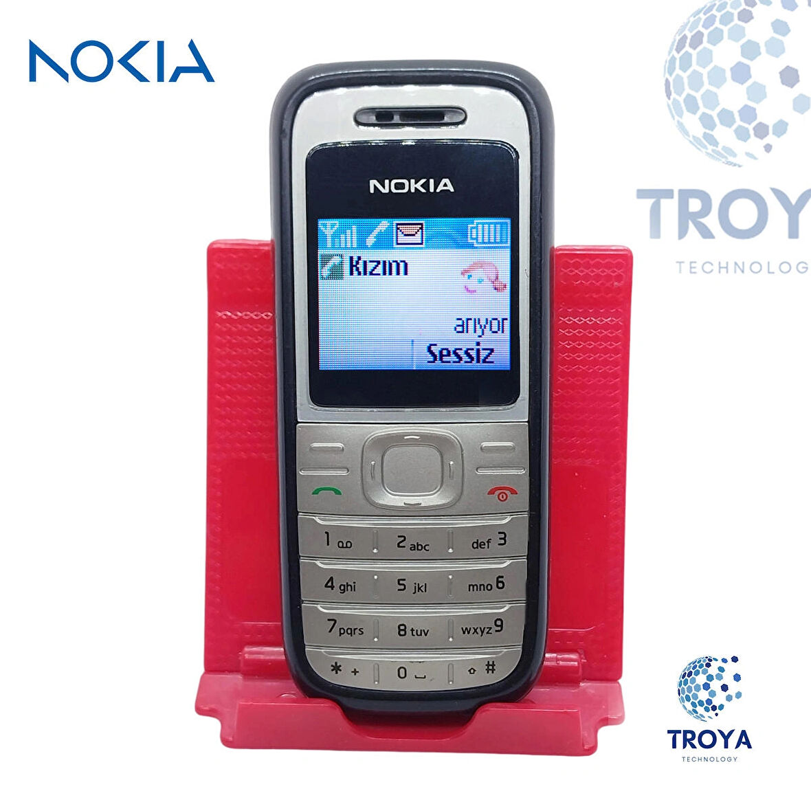 Nokia 1208 Renkli Ekran,Tuşlu Cep Telefonu, Sıfır, Sağlam Yapı, El Feneri, Asker Telefonu, Anne Baba Telefonu