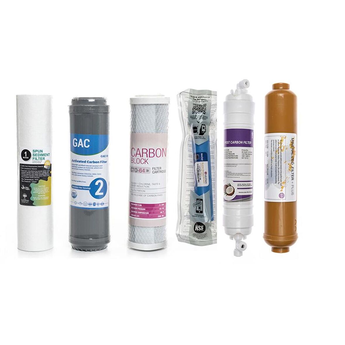 Açık Kasa Arıtma Cihazlarına Uyumlu 6'lı Filtre Seti Lg Membranlı