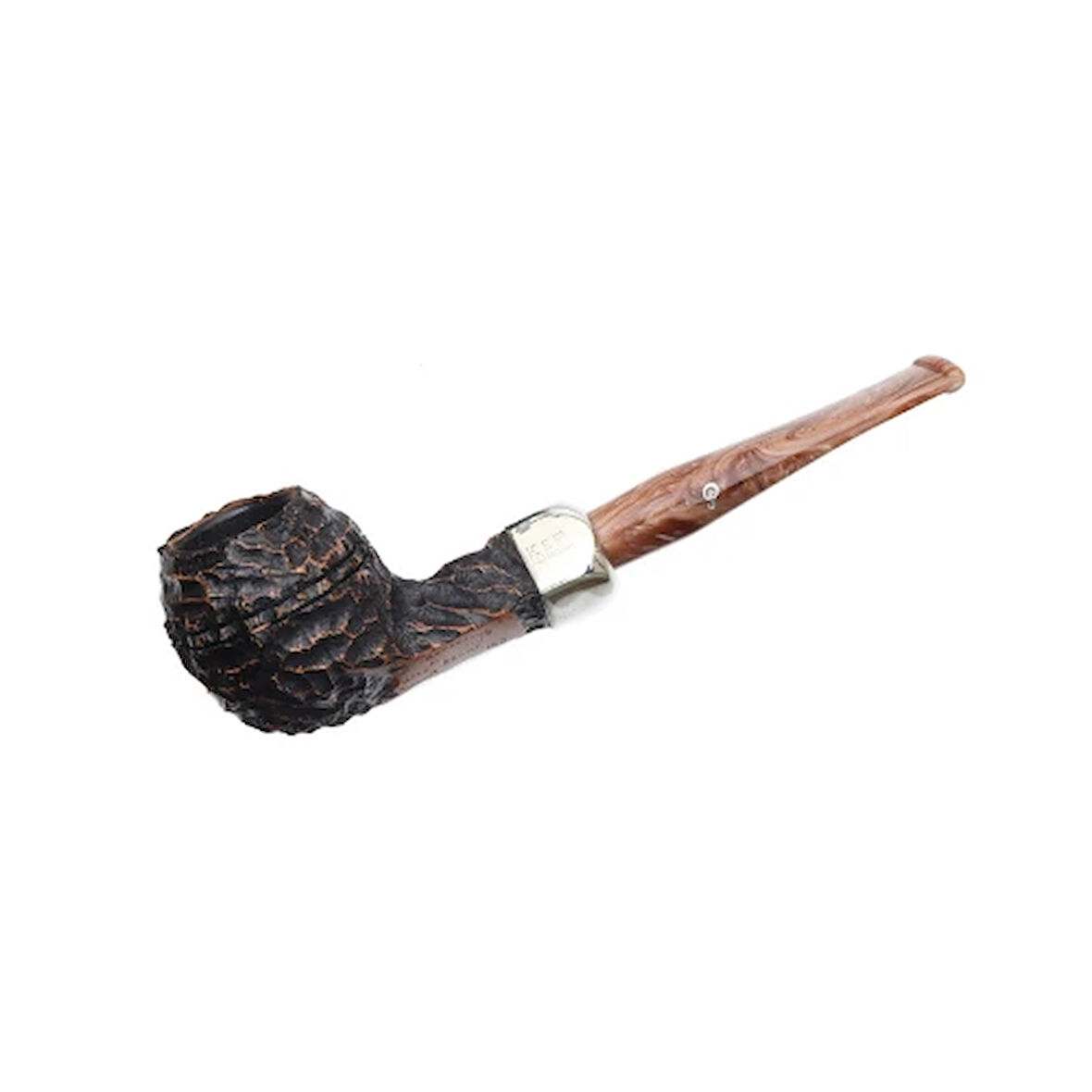 Peterson Derry Rusticated 150 9mm. Filtreli Akrilik Saplı Pipo 205773