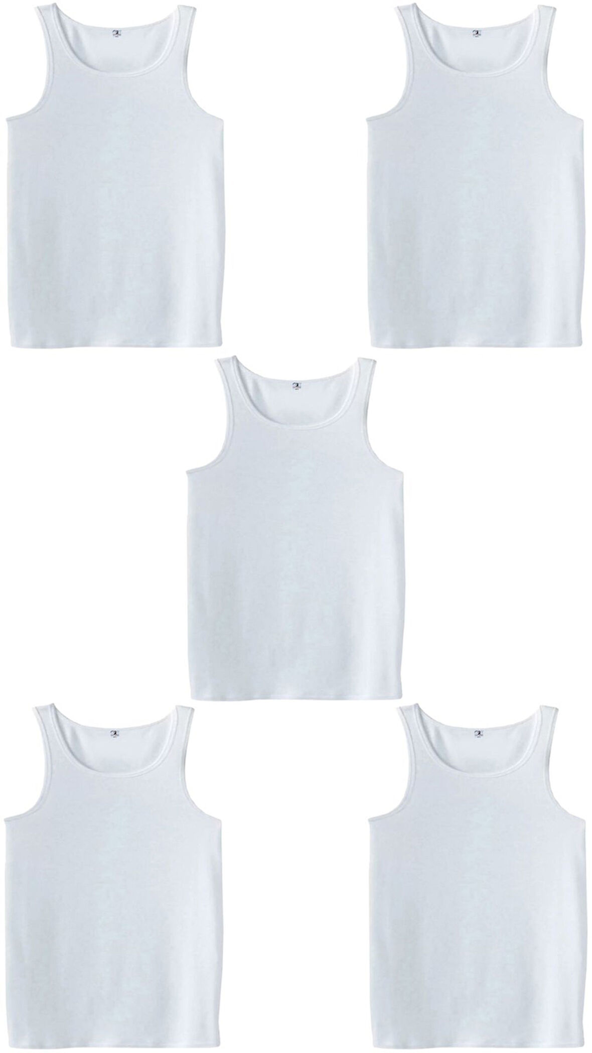 5 Adet Erkek Büyük Beden Battal Boy 105 Kilo - 205 Kilo Arası İçin Uygun Redzone Klasik Pamuk Atlet