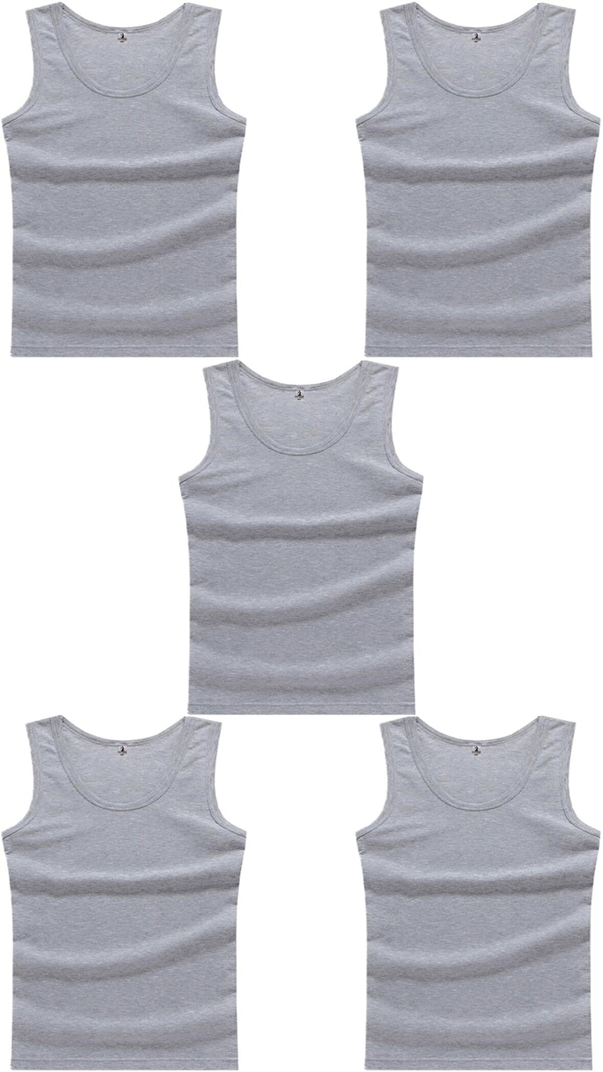 5 Adet Erkek Büyük Beden Battal Boy 105 Kilo - 205 Kilo Arası İçin Uygun Redzone Klasik Pamuk Atlet