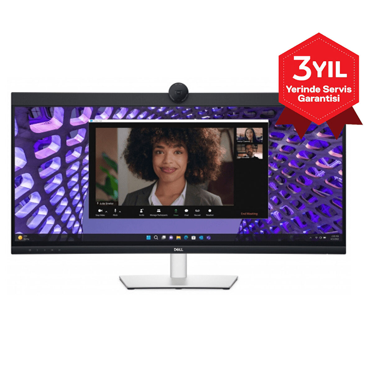 Dell P3424WEB 34 3440x1440 60Hz 5ms HDMI DP Type-C Curved Led Monitör