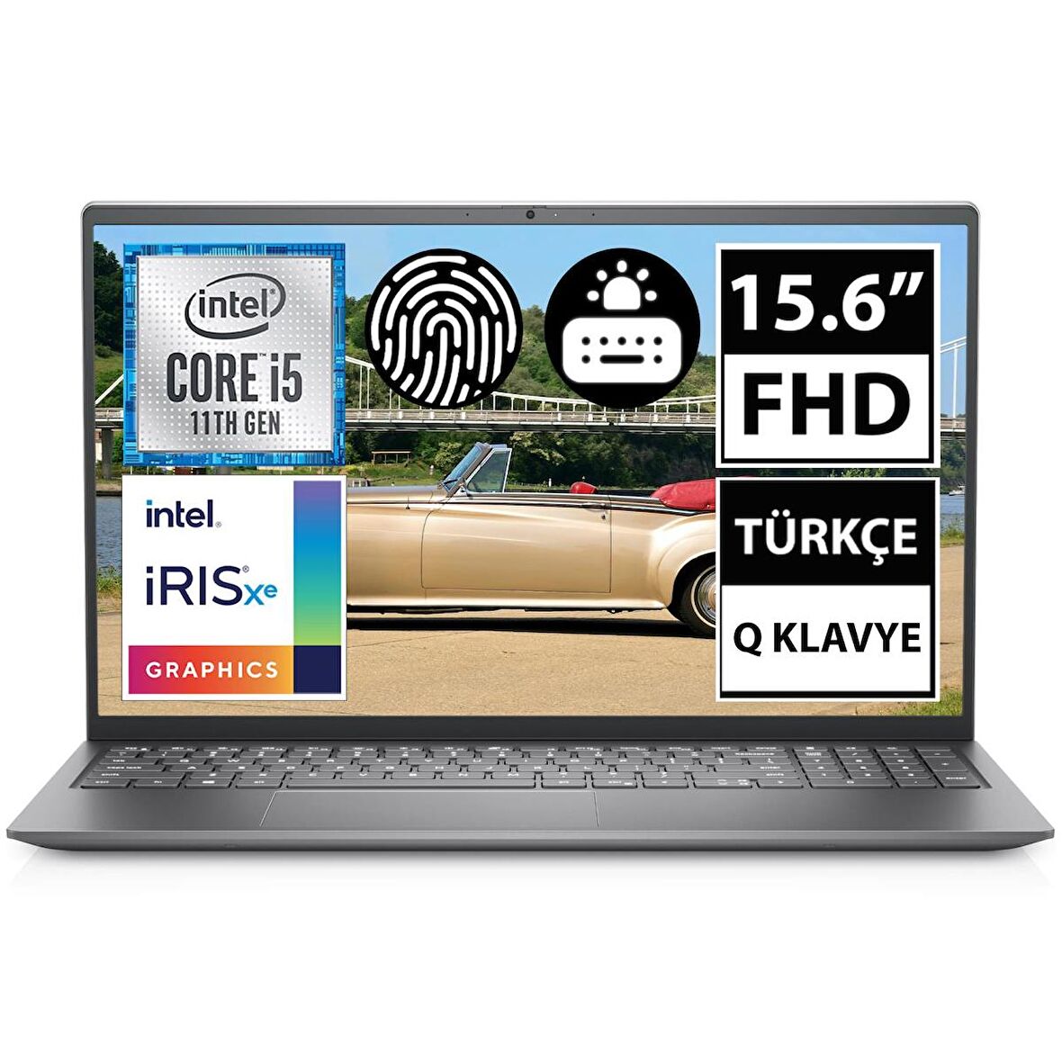 Dell Inspiron 15 5510 Dahili Ekran Kartı Intel Iris Xe Graphics 8 GB DDR4 256 GB 15.6 inç Full HD Freedos Notebook Dizüstü Bilgisayar