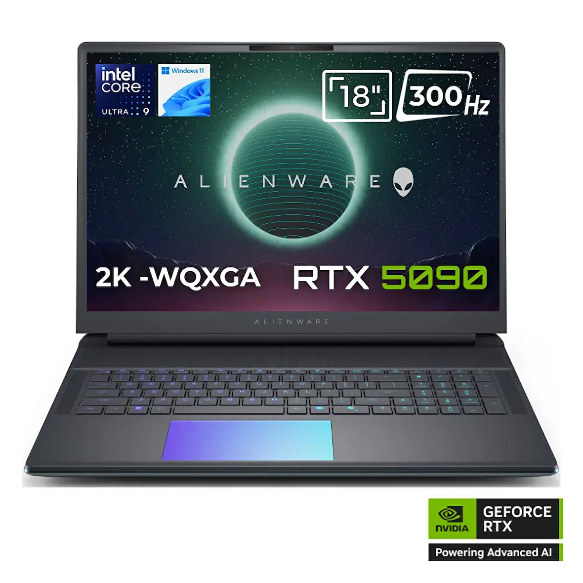Dell Alienware 18 Area-51 AA18250 Ultra 9 275HX 32GB 1TB SSD 24GB RTX5090 18 WQXGA 300Hz Windows 11 İngilizce Klavye