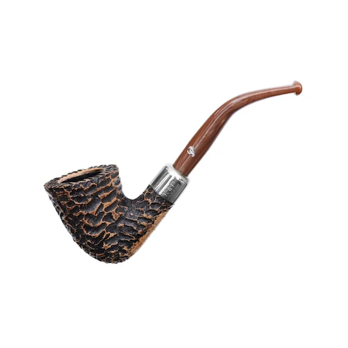 Peterson Derry Rusticated 127 Filtresiz Akrilik Saplı Pipo 205772