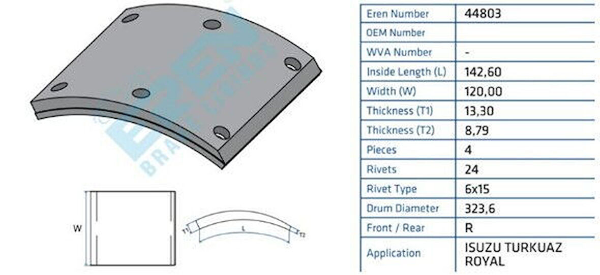 ISUZU TURKUAZ / ROYAL ÖN - ARKA